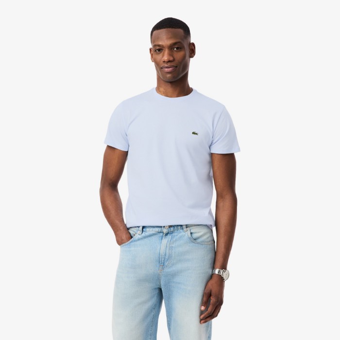 Εικόνα της Ανδρικό T-shirt Pima Cotton Jersey με Λαιμόκοψη