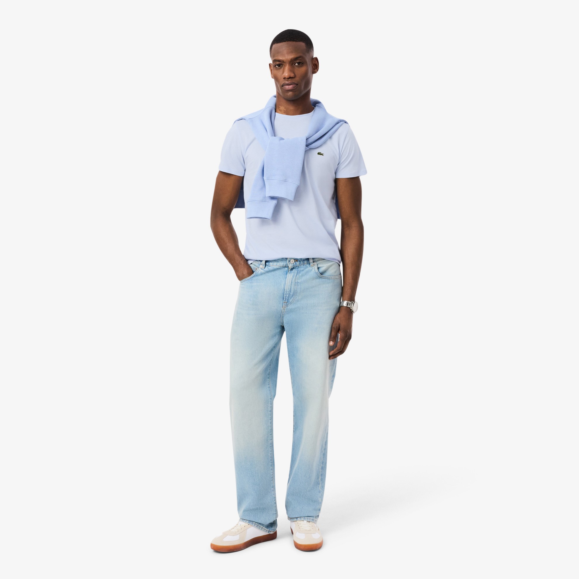 Εικόνα της Ανδρικό T-shirt Pima Cotton Jersey με Λαιμόκοψη