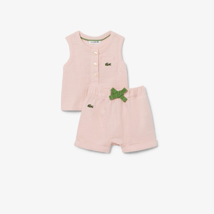 Εικόνα της Βρεφικό Sleeveless Cotton Σετ 