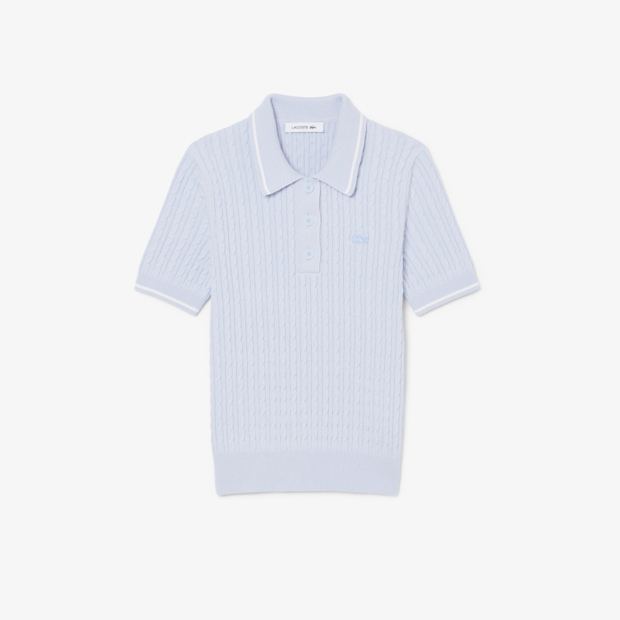 Εικόνα της Γυναικείο Ριγέ Polo Collar Πλεκτό Πουλόβερ