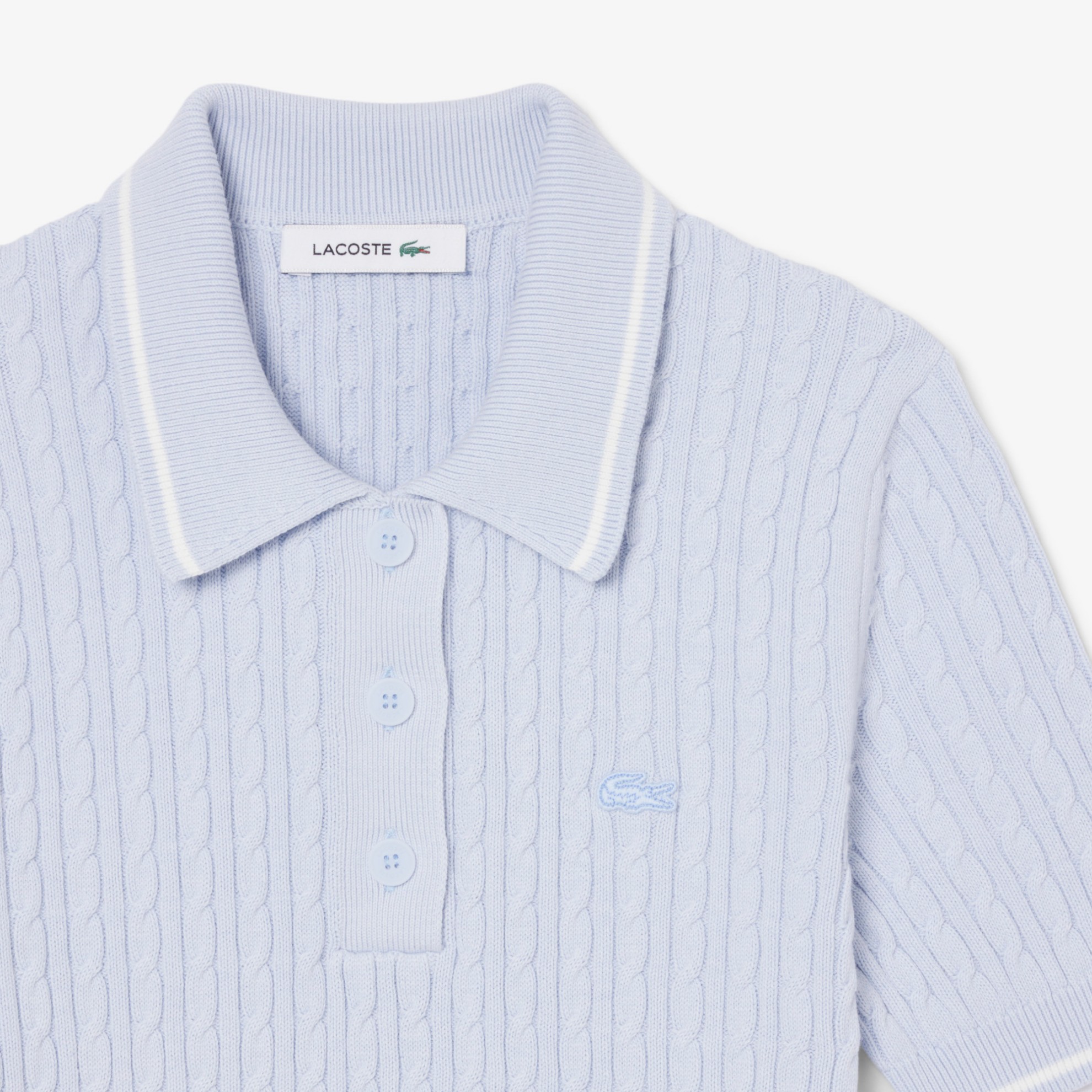 Εικόνα της Γυναικείο Ριγέ Polo Collar Πλεκτό Πουλόβερ
