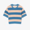 Γυναικείο Mesh Knit Ριγέ T-shirt