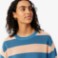 Εικόνα της Γυναικείο Mesh Knit Ριγέ T-shirt