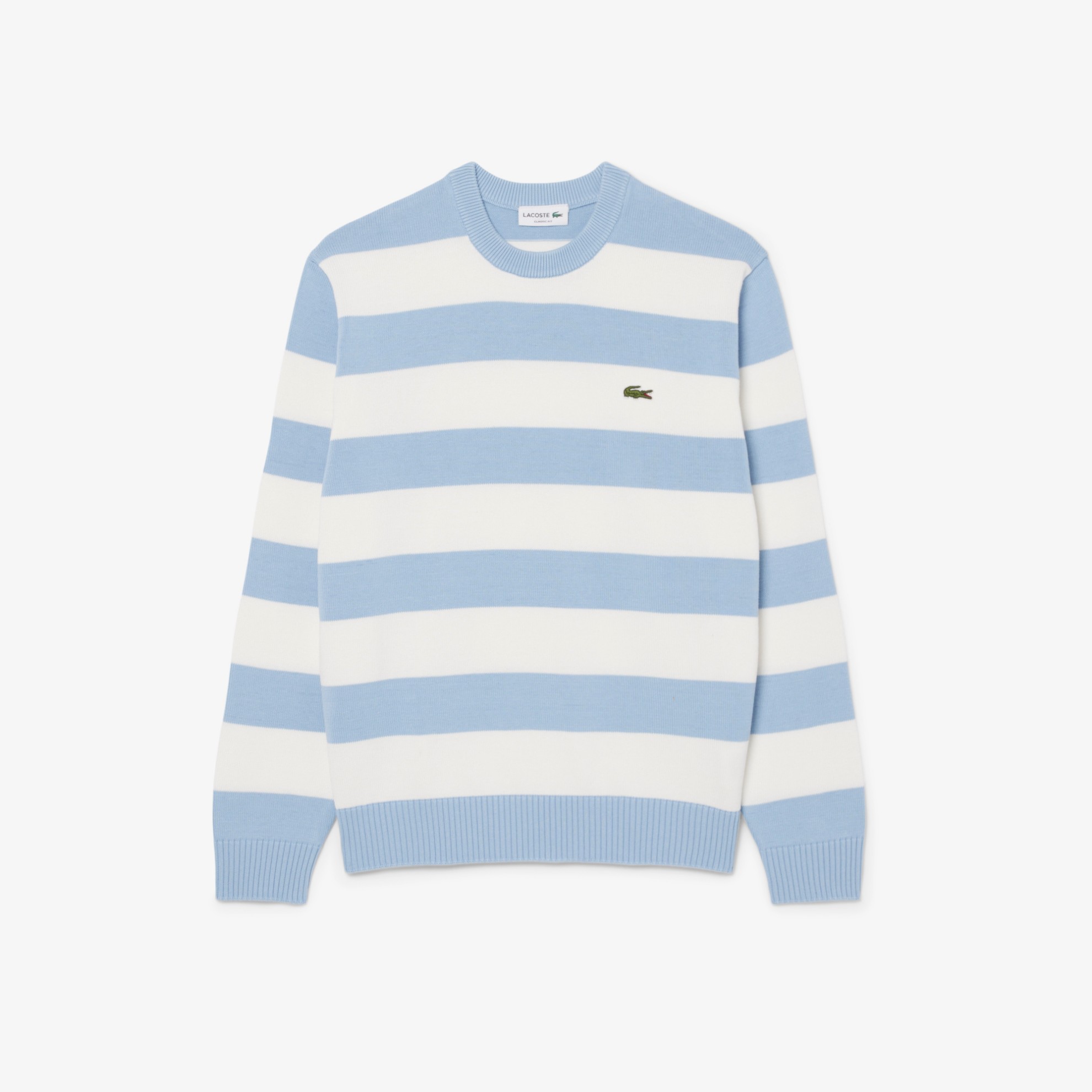 Εικόνα της Ριγέ Cotton Crew Neck Sailor Πουλόβερ 