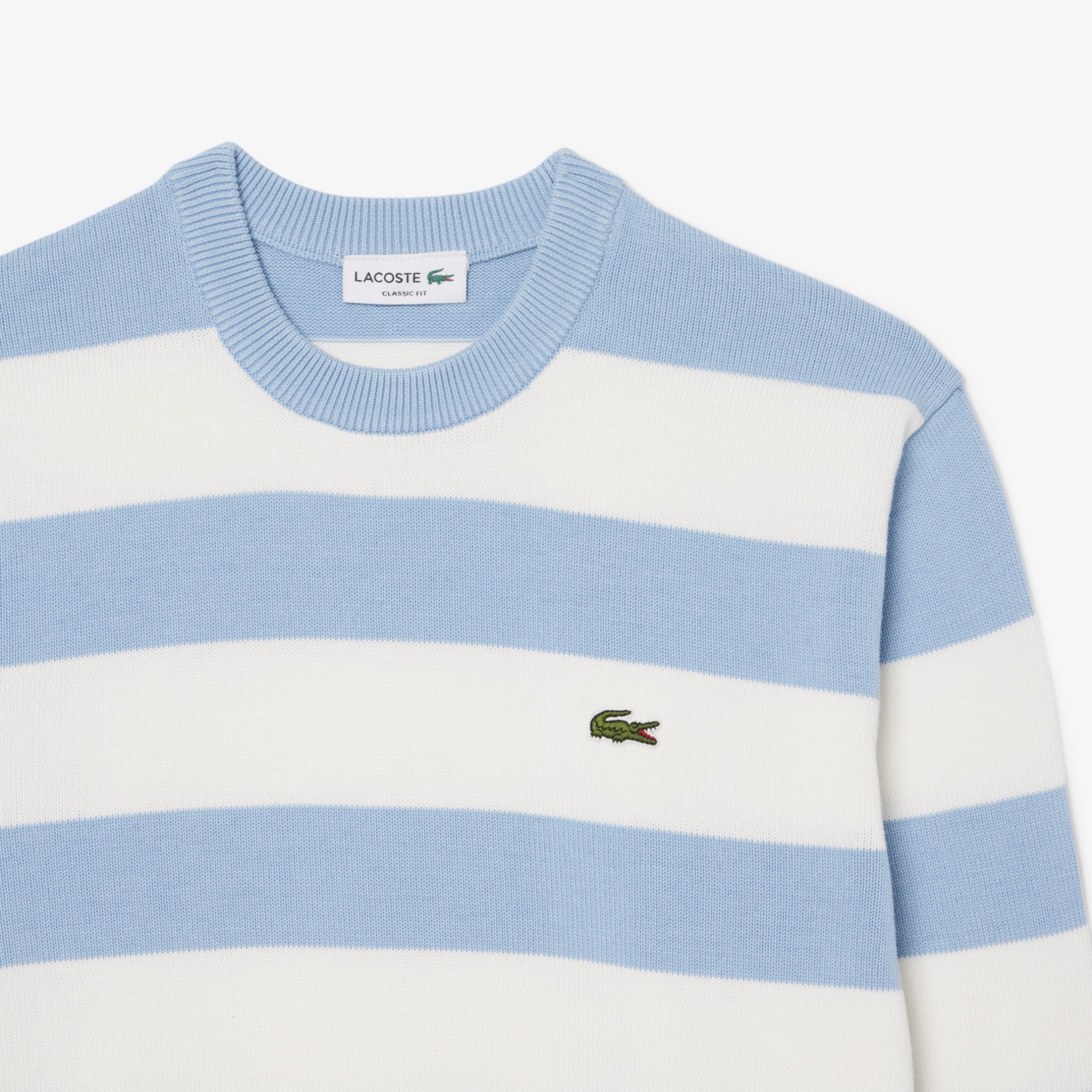 Εικόνα της Ριγέ Cotton Crew Neck Sailor Πουλόβερ 