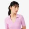 Εικόνα της Γυναικεία Κοντομάνικη 3D Knit Polo Μπλούζα
