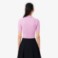 Εικόνα της Γυναικεία Κοντομάνικη 3D Knit Polo Μπλούζα