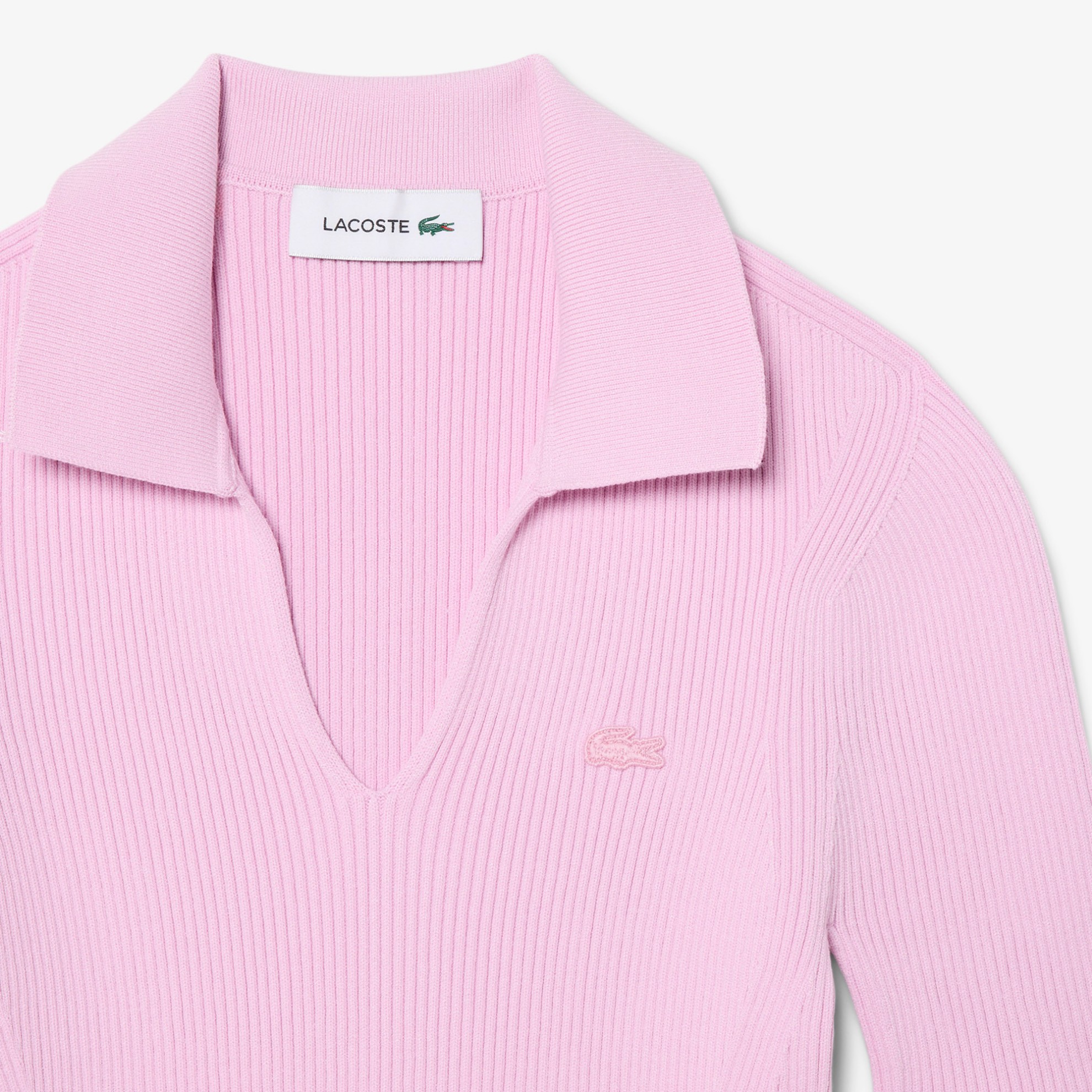 Εικόνα της Γυναικεία Κοντομάνικη 3D Knit Polo Μπλούζα