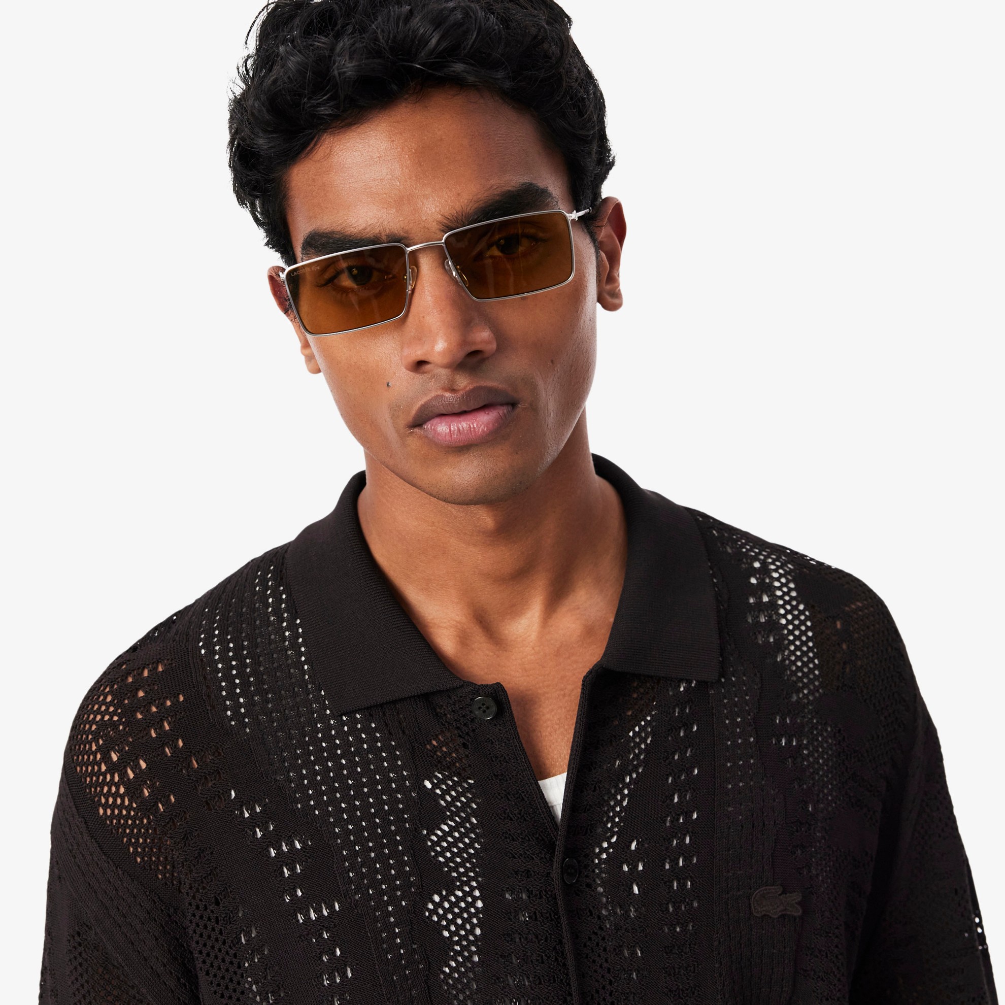 Εικόνα της Ανδρικό Lacy Knit Crocodile Πουκάμισο