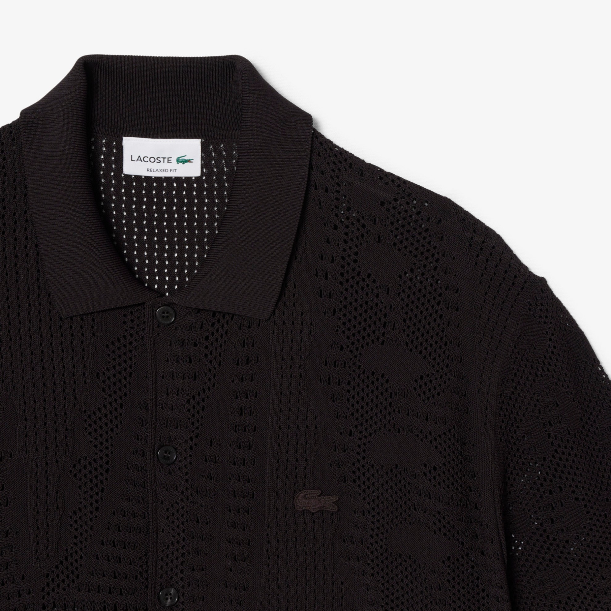 Εικόνα της Ανδρικό Lacy Knit Crocodile Πουκάμισο