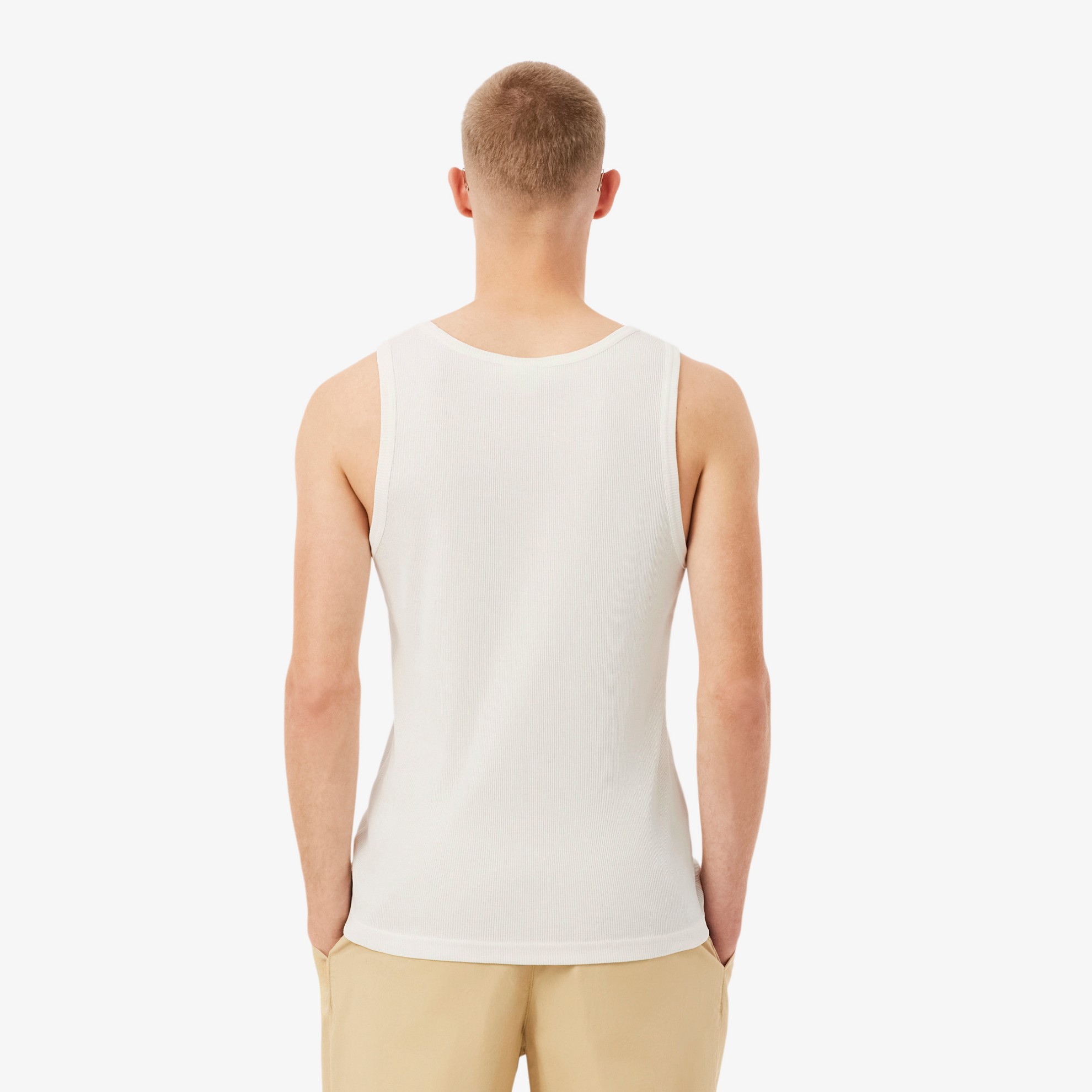 Εικόνα της Ανδρικό Ribbed Cotton Tank Top Slim Fit 