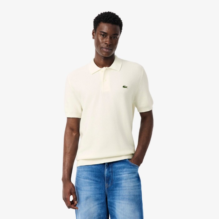 Εικόνα της Ανδρική Knitted Polo Μπλούζα Classic Fit 