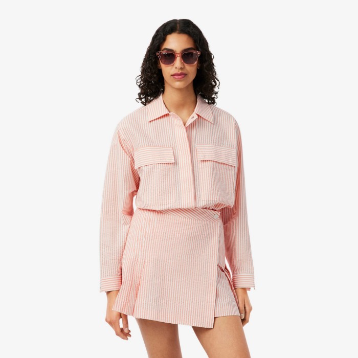 Εικόνα της Γυναικείο Striped Seersucker Jacket