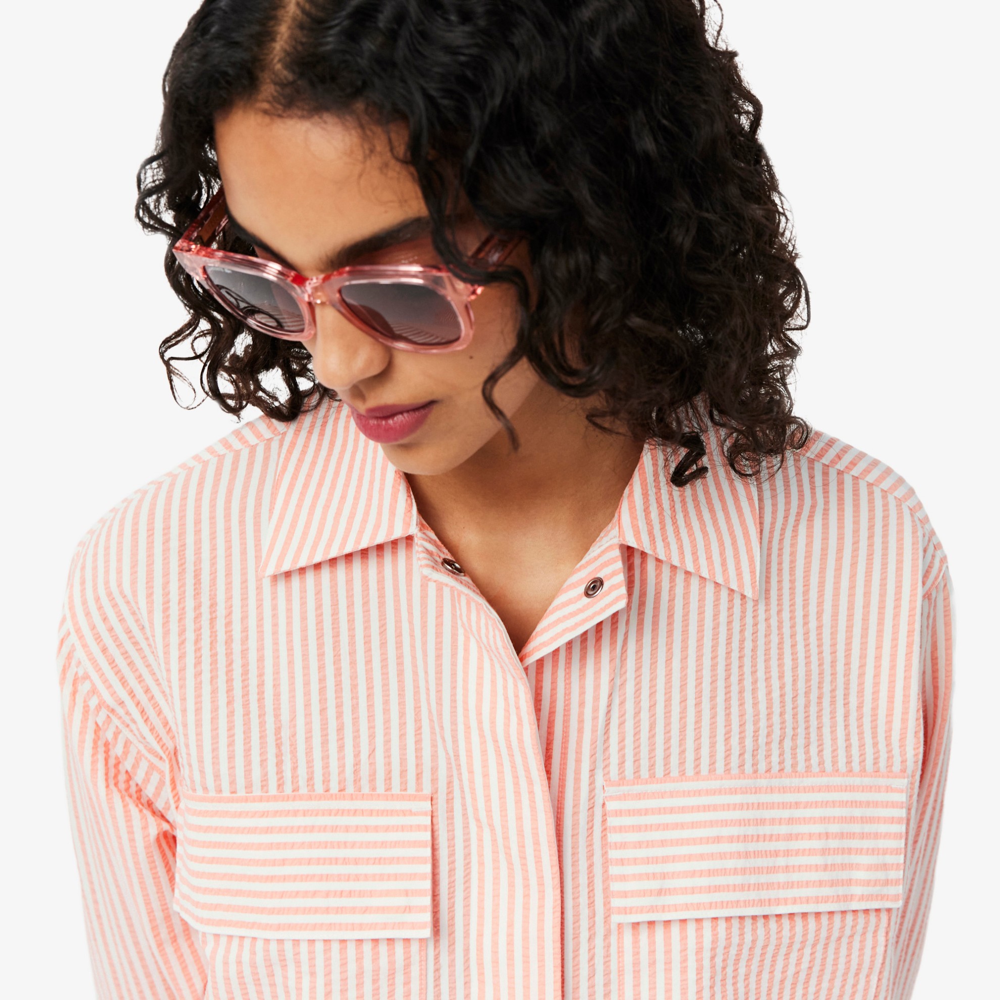 Εικόνα της Γυναικείο Striped Seersucker Jacket