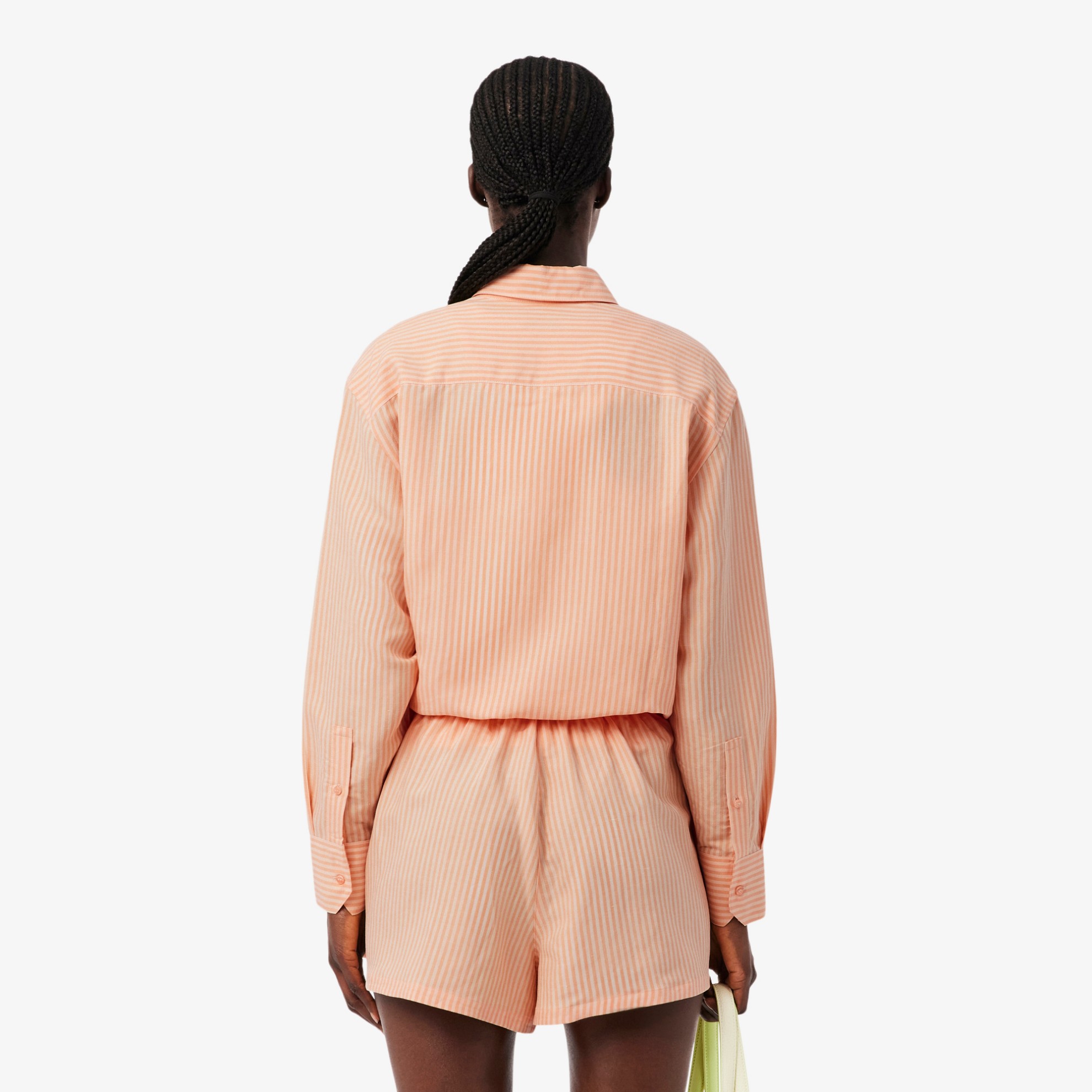 Εικόνα της Γυναικείο Oversized Linen Blend Πουκάμισο