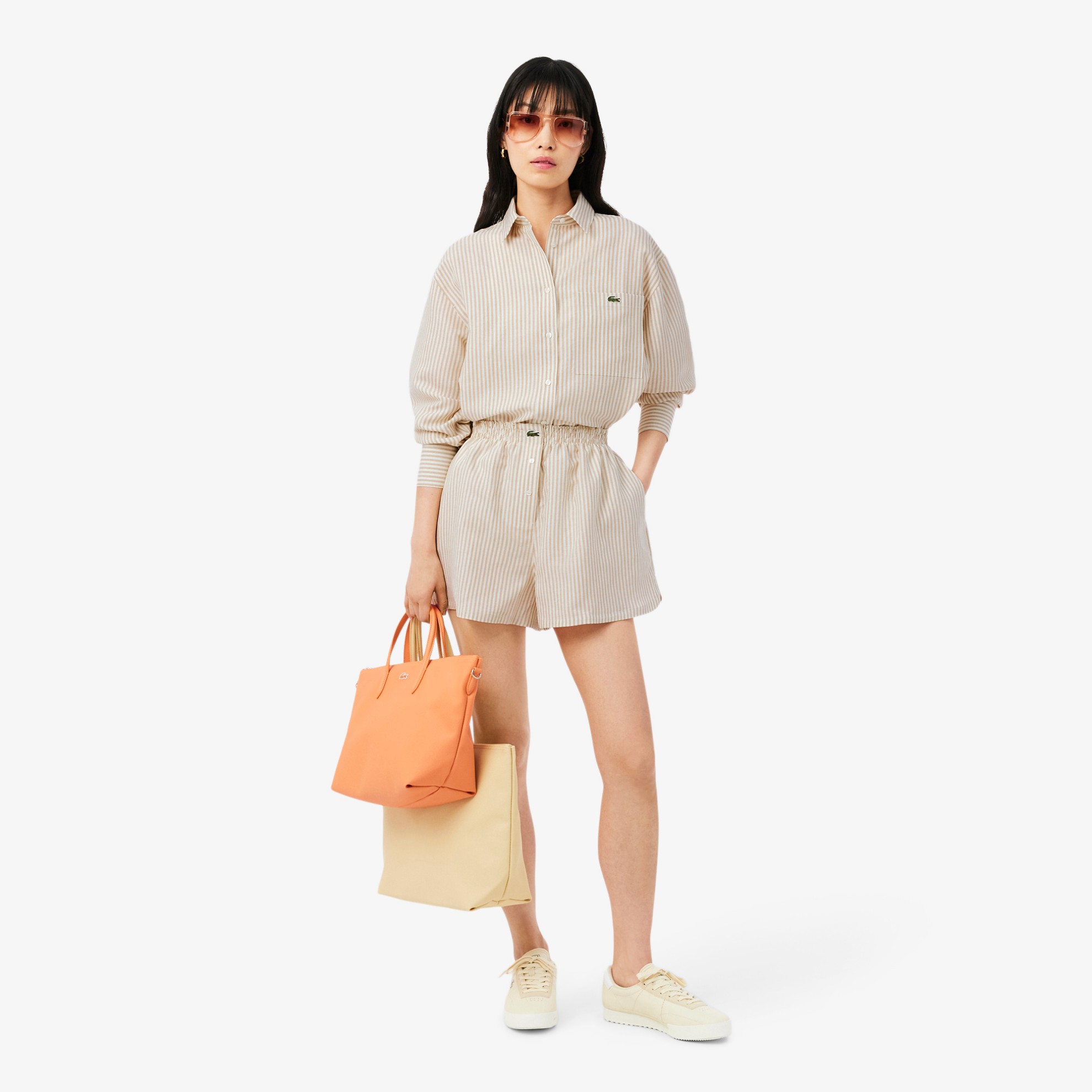 Εικόνα της Γυναικείο Oversized Linen Blend Πουκάμισο