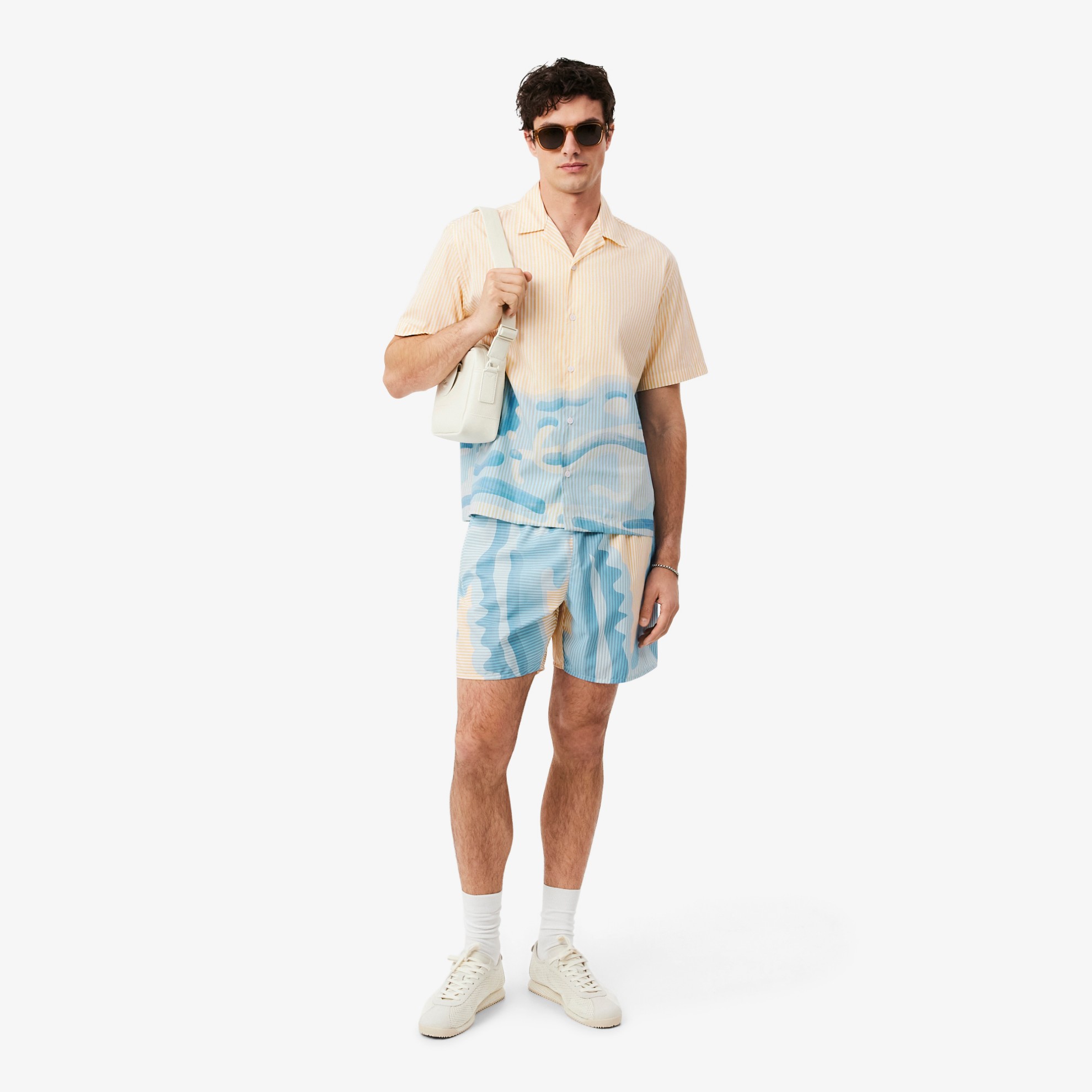 Εικόνα της Ανδρικό Striped Crocodile Πουκάμισο Relaxed Fit 