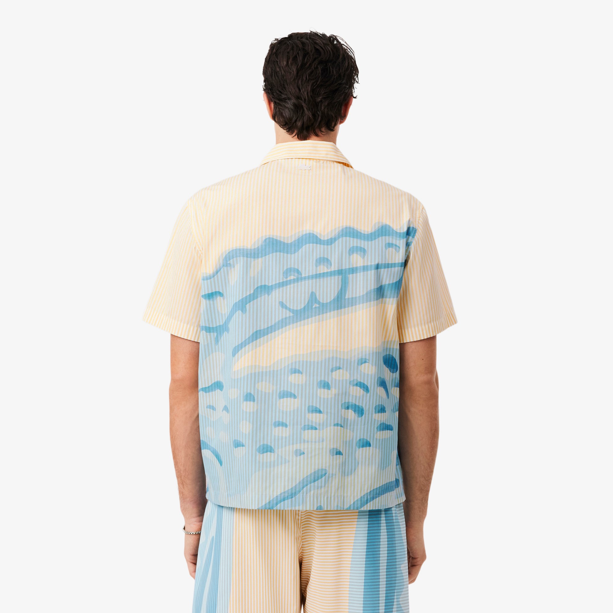 Εικόνα της Ανδρικό Striped Crocodile Πουκάμισο Relaxed Fit 