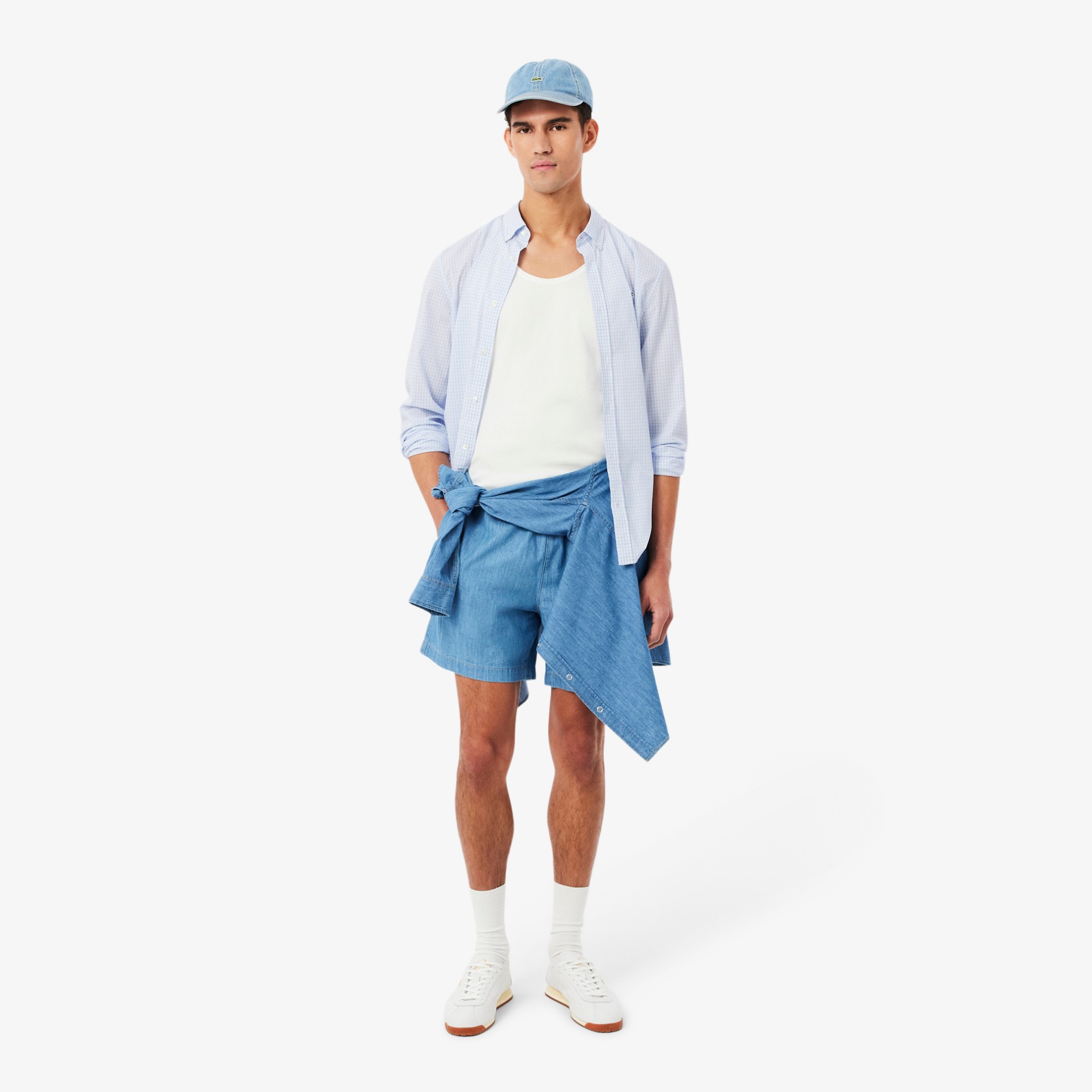 Εικόνα της Ανδρικό Καρό Poplin Πουκάμισο Regular Fit 