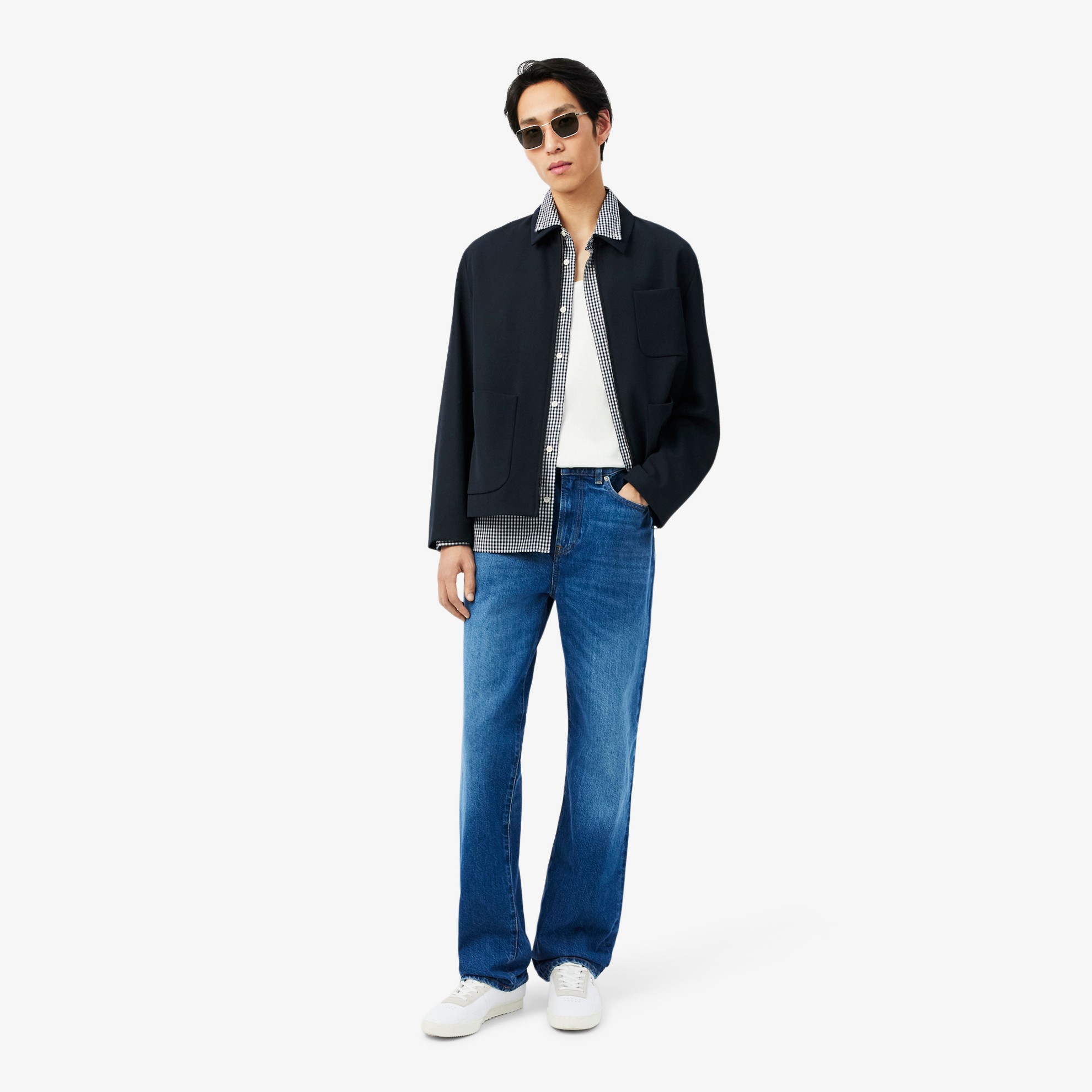 Εικόνα της Ανδρικό Καρό Poplin Πουκάμισο Regular Fit 
