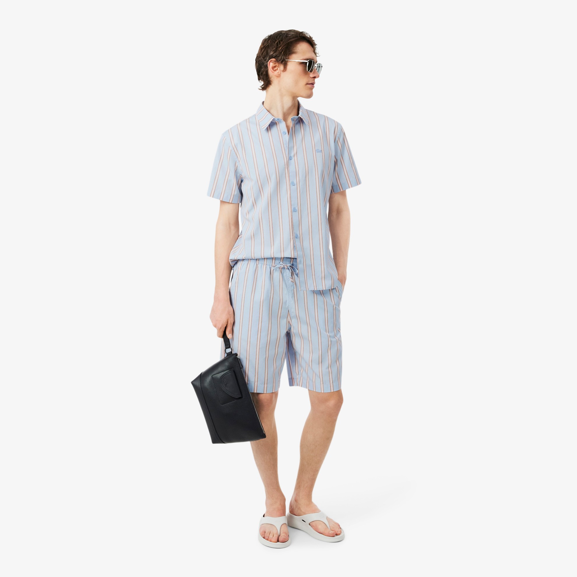 Εικόνα της Ανδρικό Ριγέ Poplin Πουκάμισο Regular Fit 