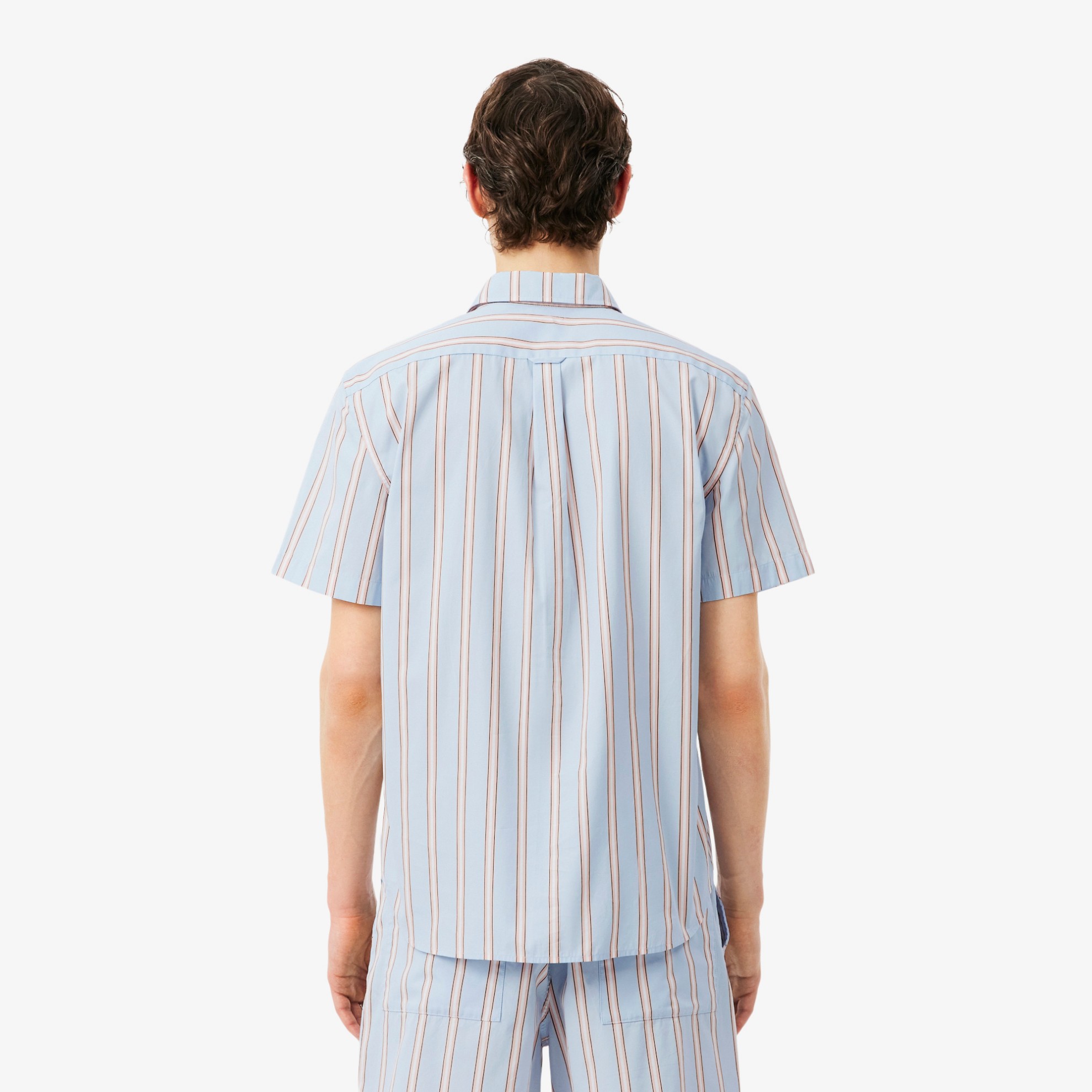 Εικόνα της Ανδρικό Ριγέ Poplin Πουκάμισο Regular Fit 