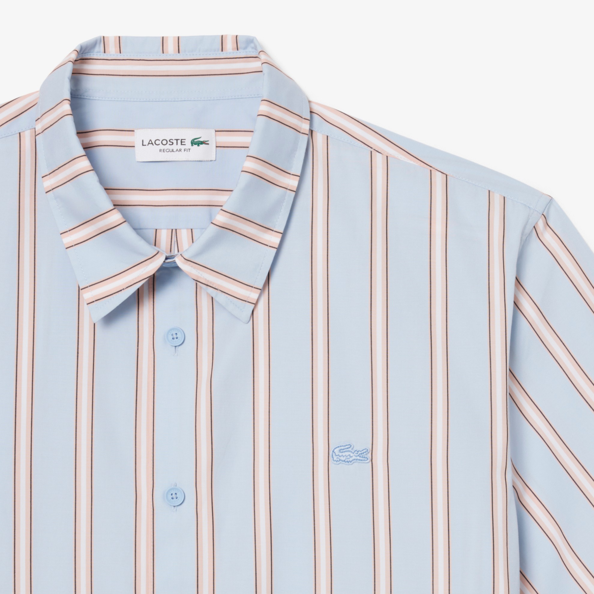 Εικόνα της Ανδρικό Ριγέ Poplin Πουκάμισο Regular Fit 