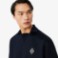 Εικόνα της Badge Accent Fleece Polo Μπλούζα Loose Fit 