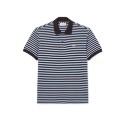 Ανδρική Textured Ριγέ Polo Μπλούζα Classic Fit 