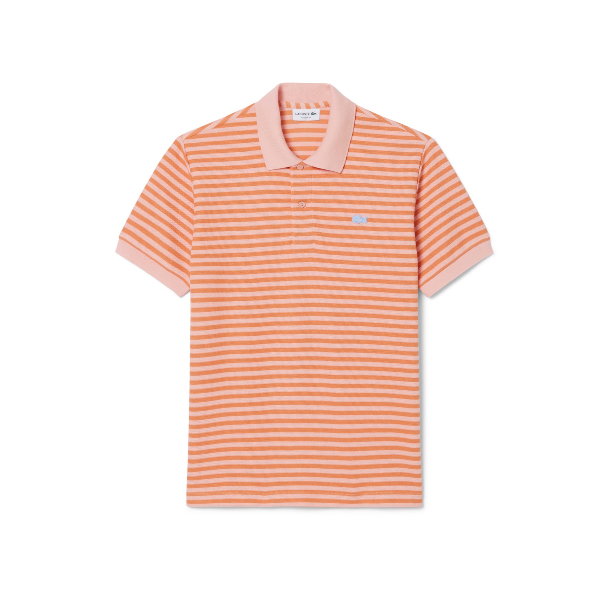 Εικόνα της Ανδρική Textured Ριγέ Polo Μπλούζα Classic Fit 
