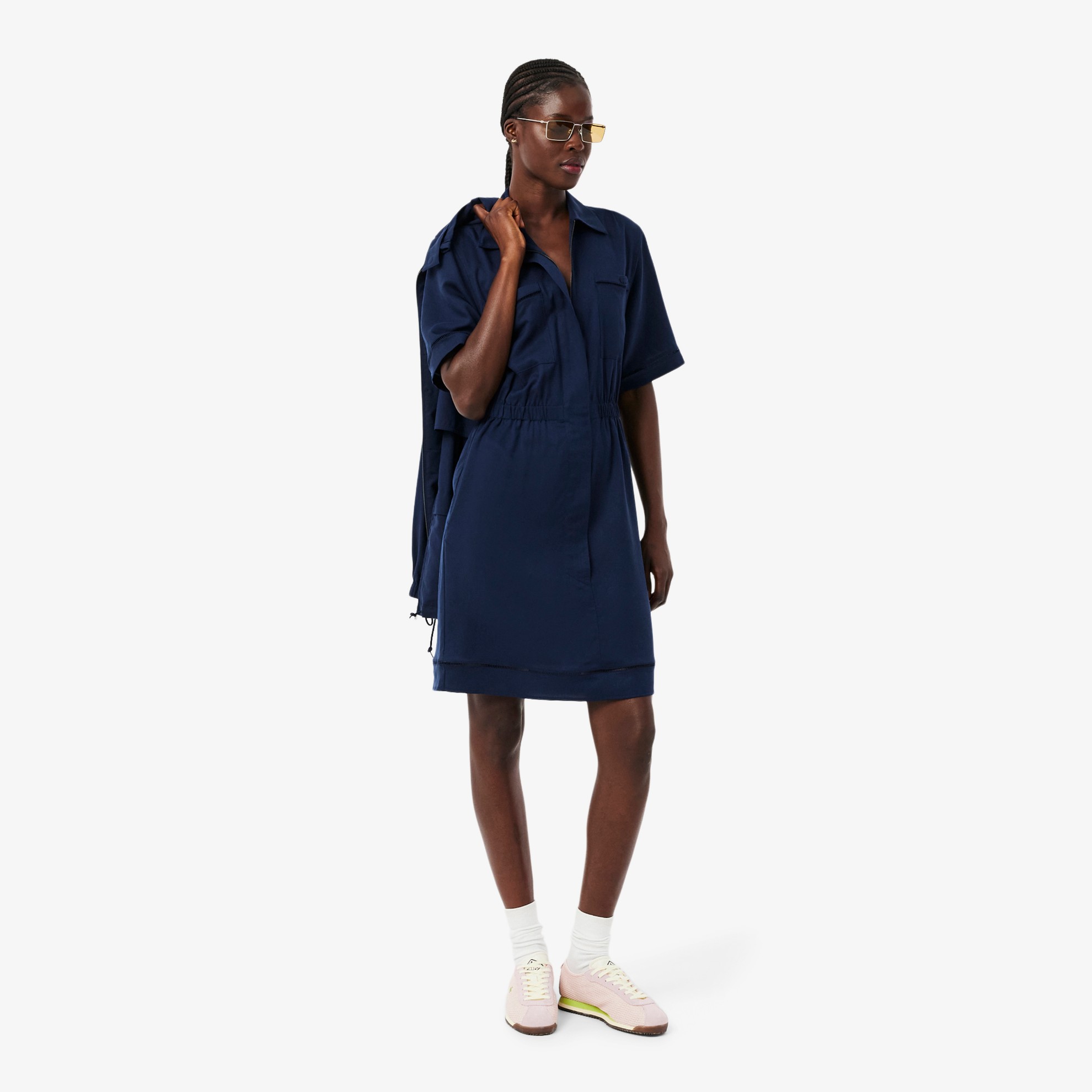 Εικόνα της Γυναικείο Fluid Linen Blend Shirt Φόρεμα
