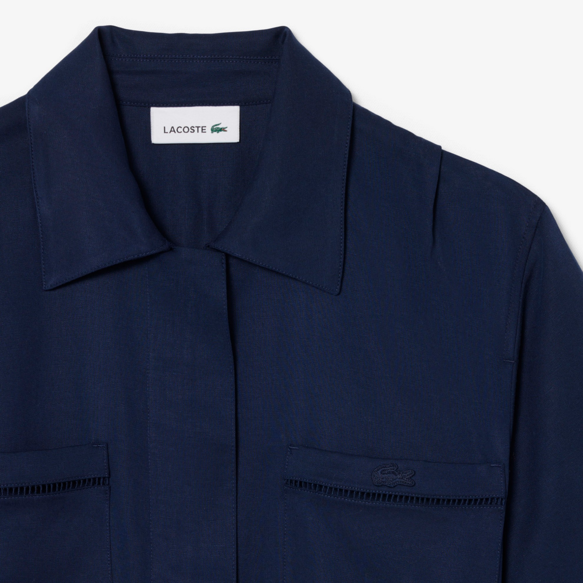 Εικόνα της Γυναικείο Fluid Linen Blend Shirt Φόρεμα