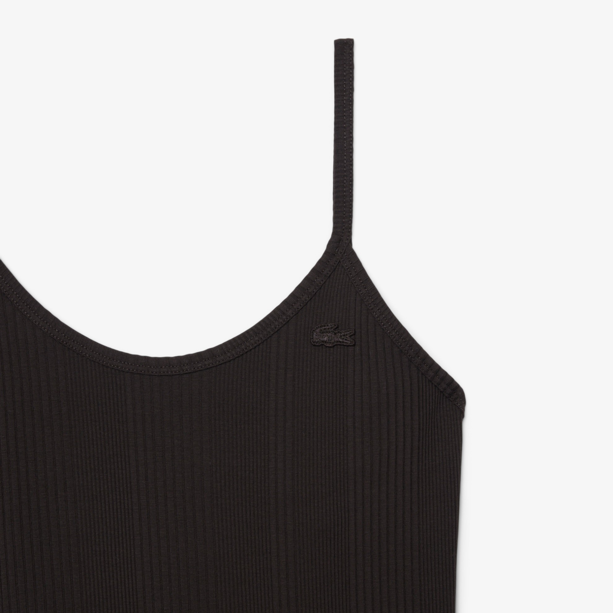 Εικόνα της Γυναικείο Ribbed Cotton Strappy Maxi Φόρεμα 