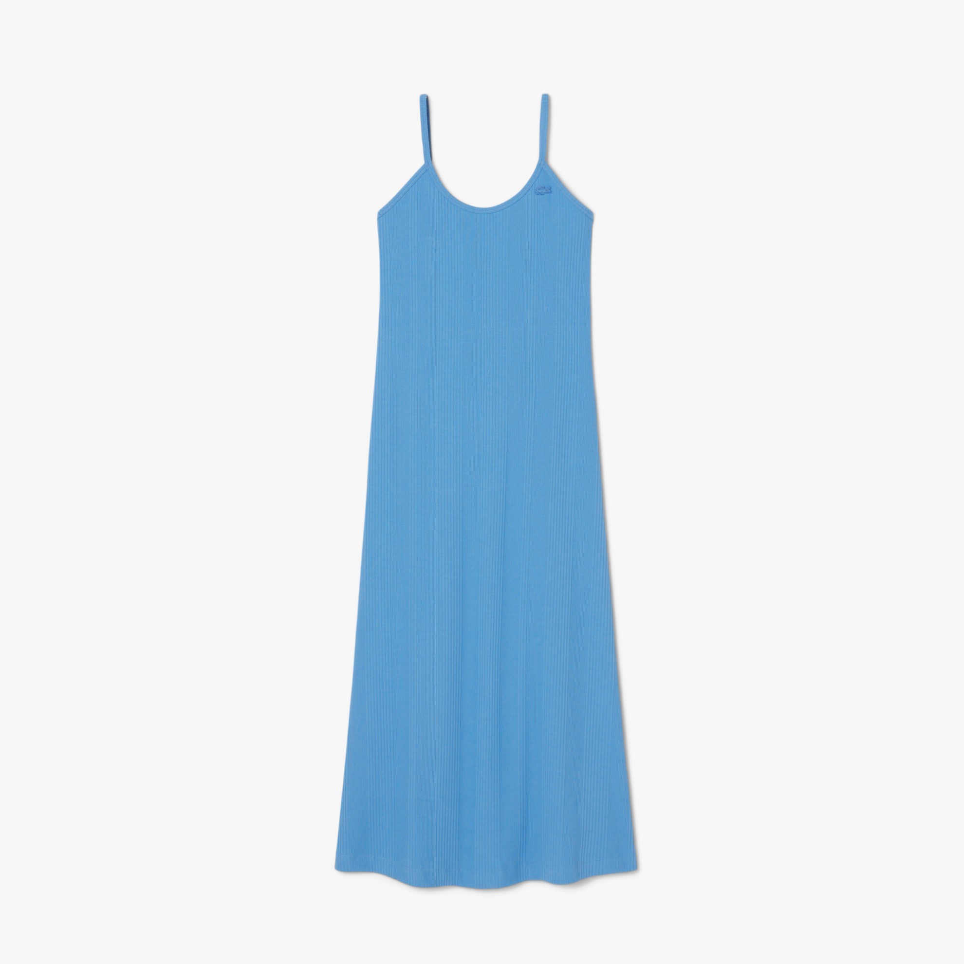 Εικόνα της Γυναικείο Ribbed Cotton Strappy Maxi Φόρεμα 