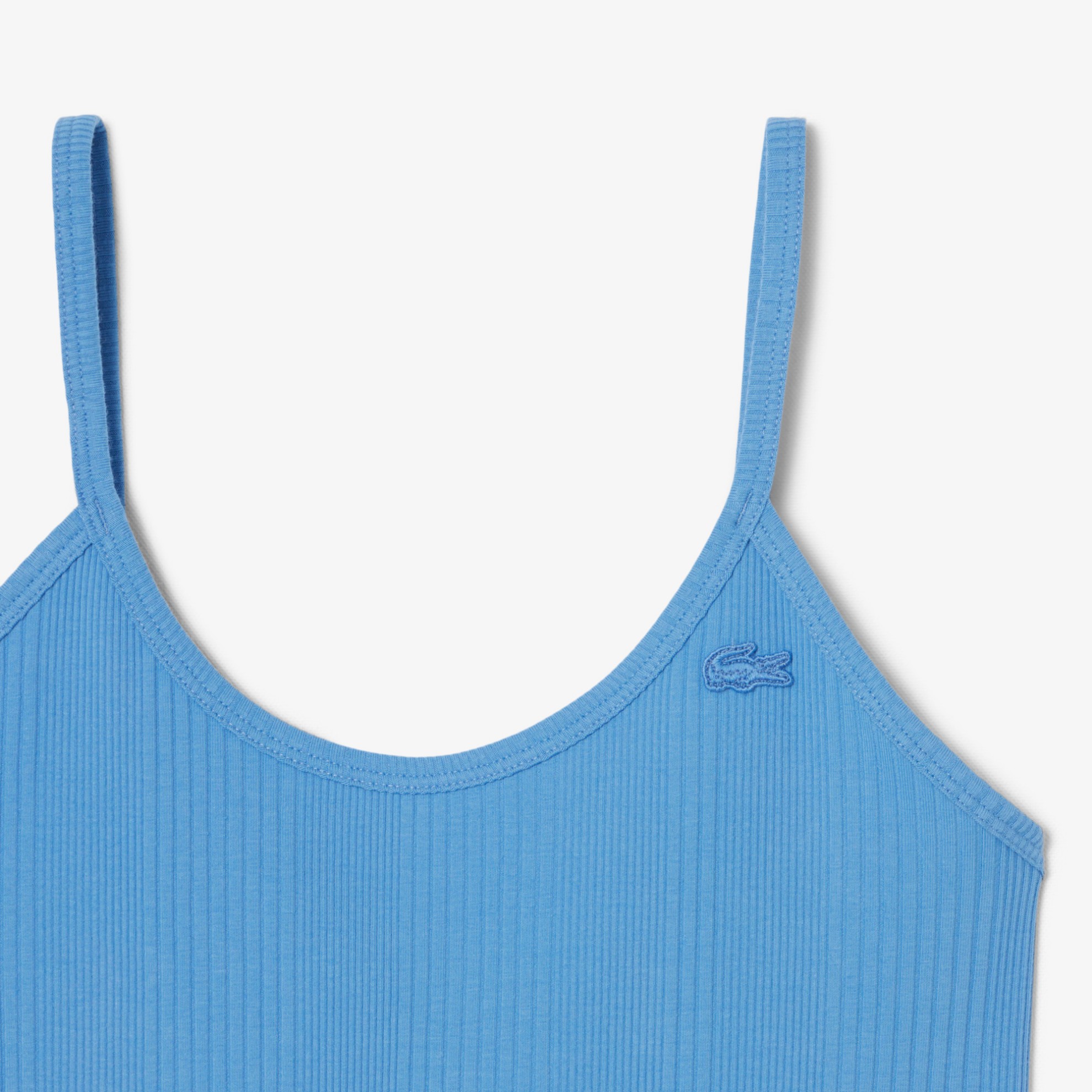 Εικόνα της Γυναικείο Ribbed Cotton Strappy Maxi Φόρεμα 