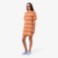 Εικόνα της Γυναικείο Striped Mesh Knit T-shirt Φόρεμα 