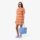 Εικόνα της Γυναικείο Striped Mesh Knit T-shirt Φόρεμα 