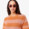 Εικόνα της Γυναικείο Striped Mesh Knit T-shirt Φόρεμα 