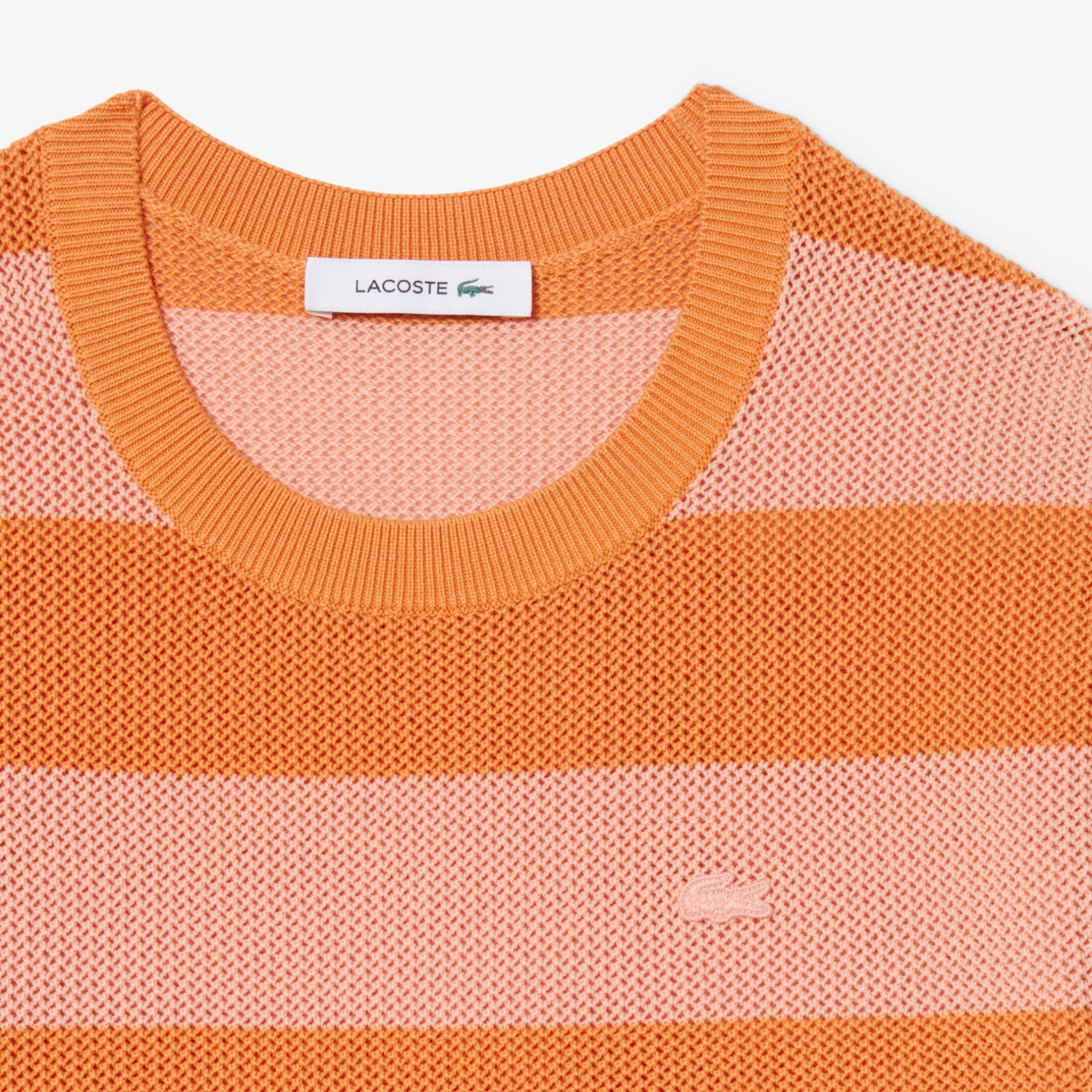 Εικόνα της Γυναικείο Striped Mesh Knit T-shirt Φόρεμα 