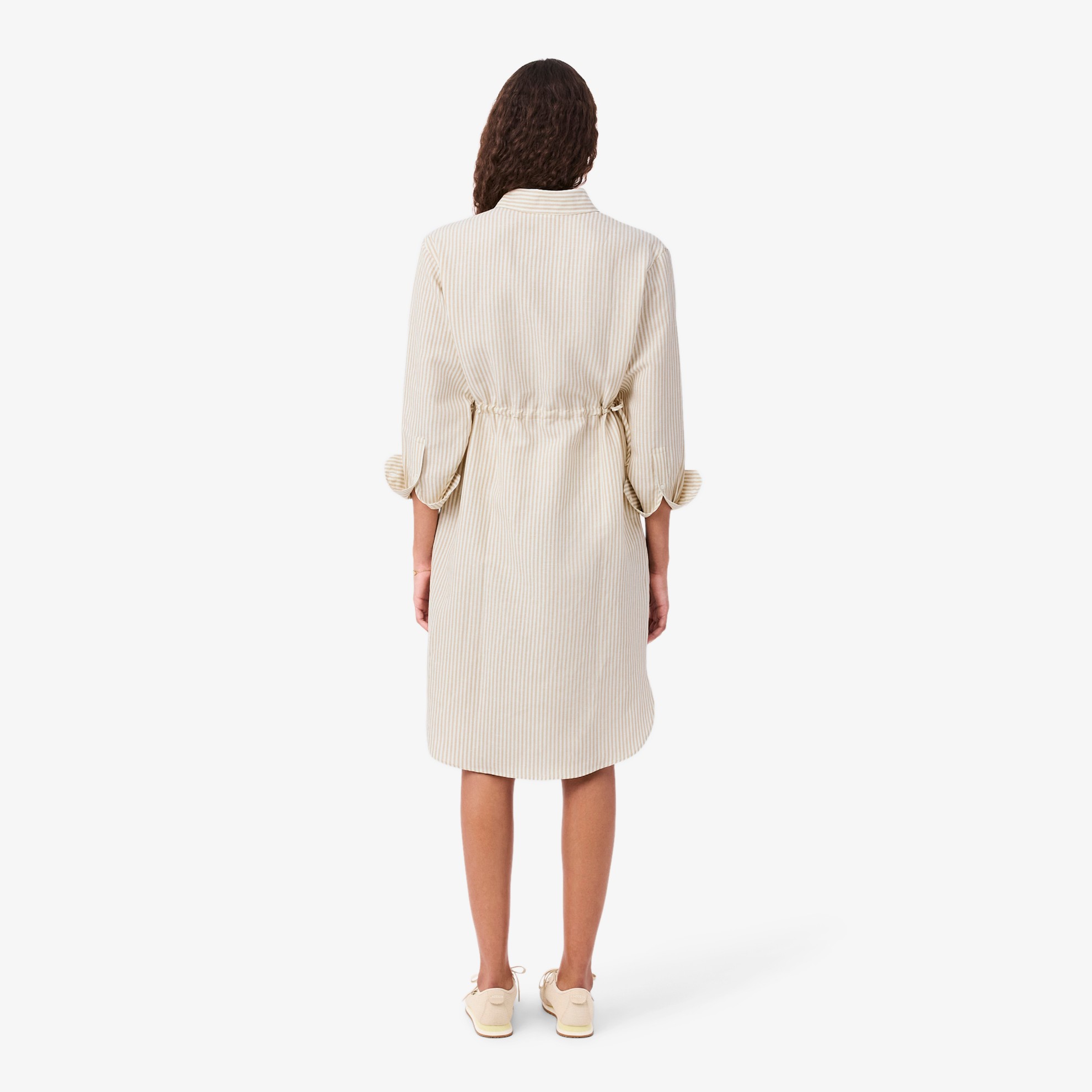 Εικόνα της Γυναικείο Oversized Linen Blend Shirt Φόρεμα 