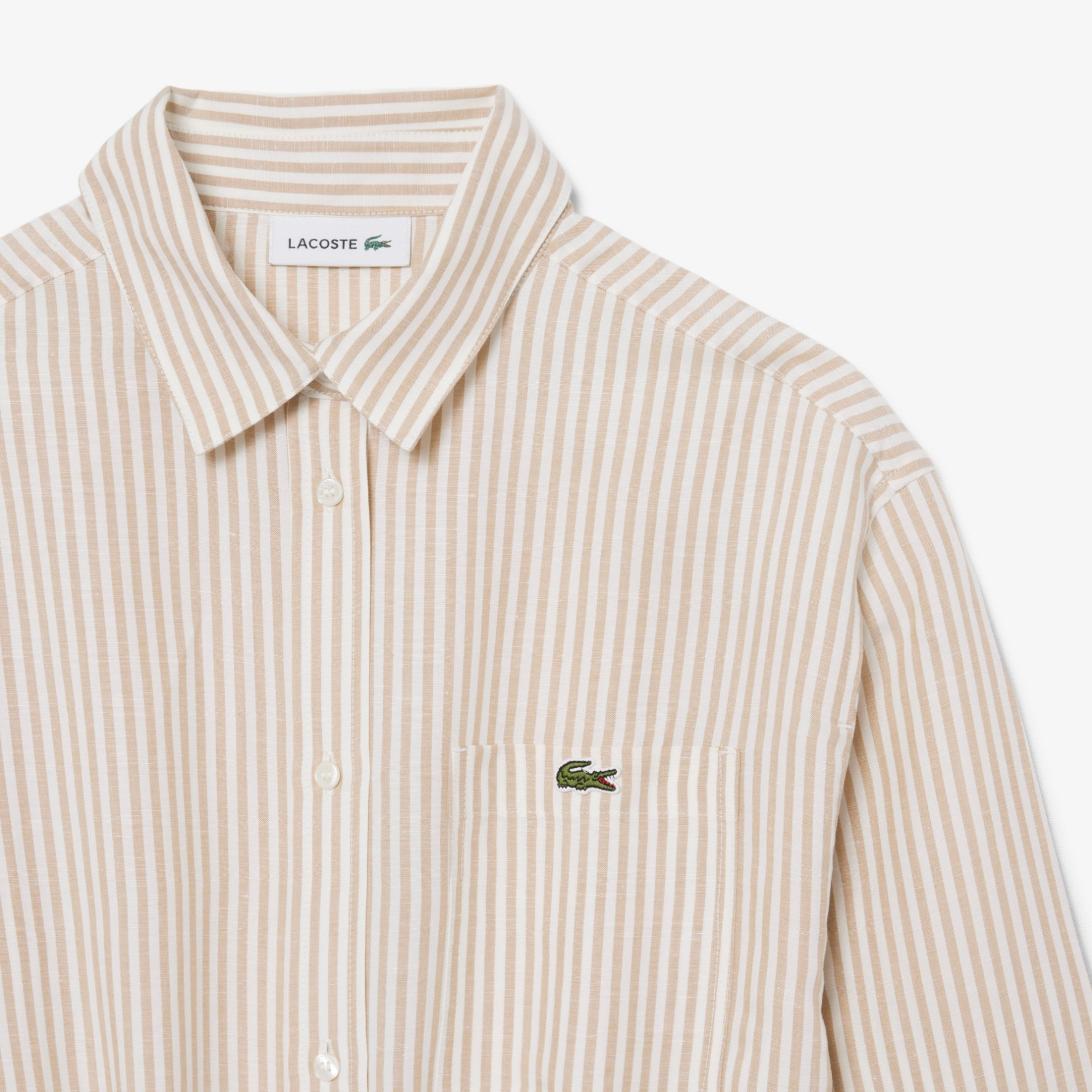 Εικόνα της Γυναικείο Oversized Linen Blend Shirt Φόρεμα 