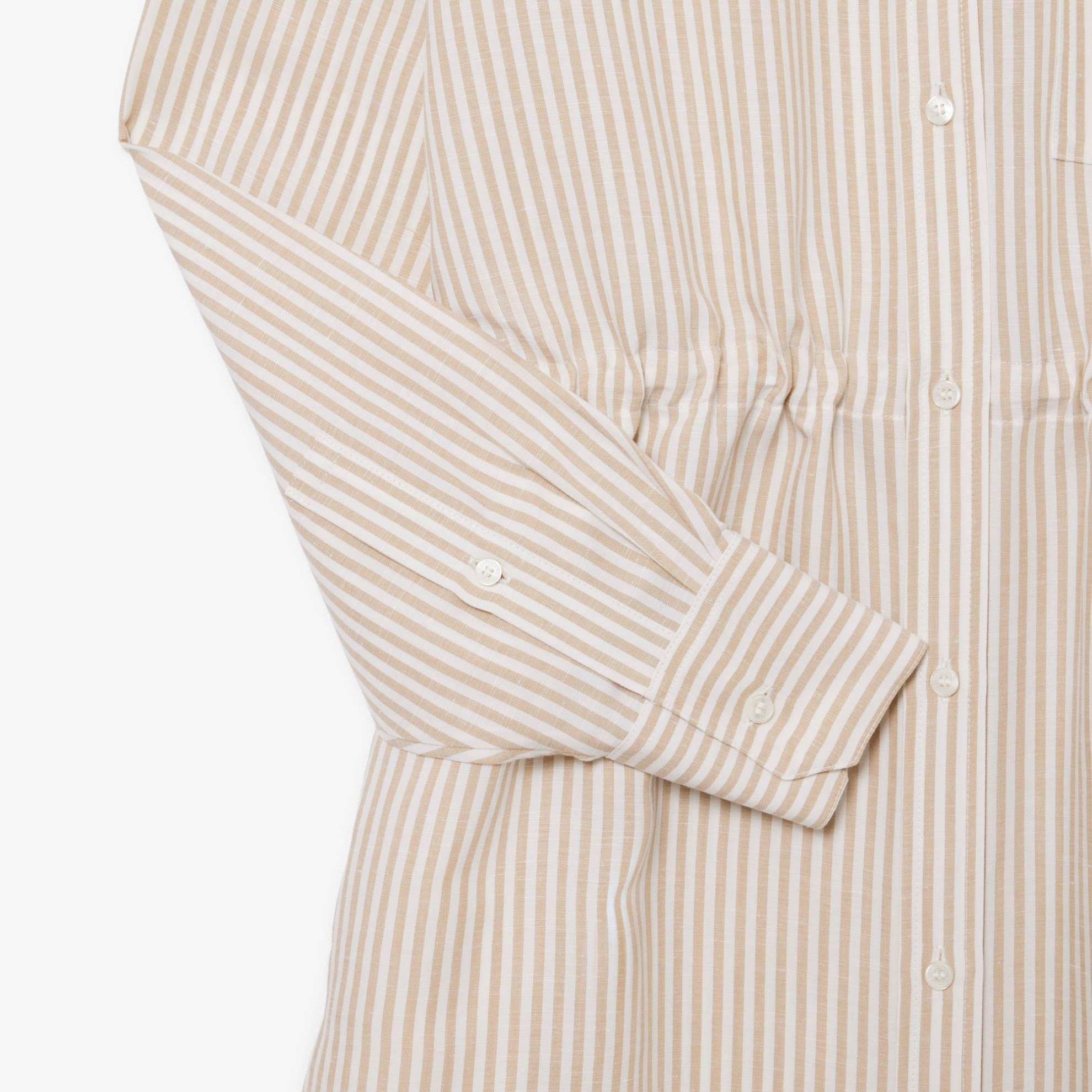 Εικόνα της Γυναικείο Oversized Linen Blend Shirt Φόρεμα 