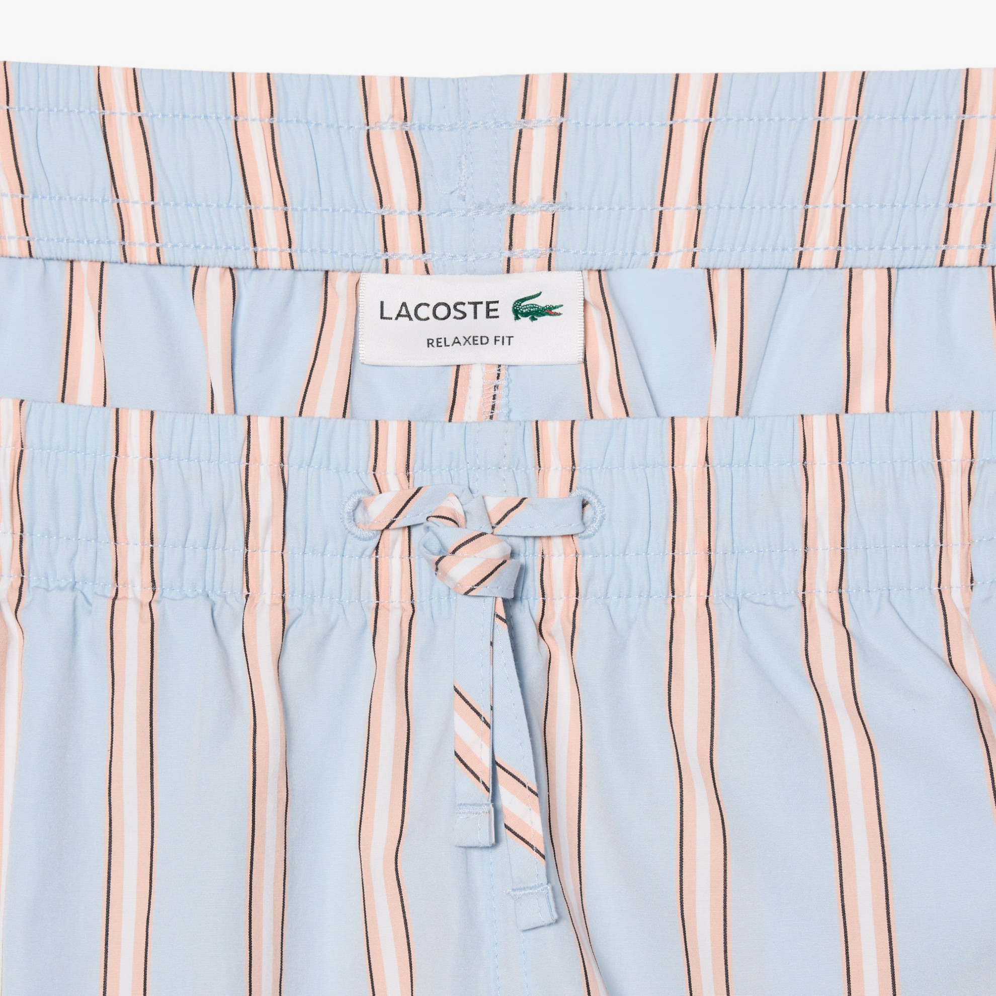 Εικόνα της Ανδρικό Striped Cotton Poplin Σορτς 