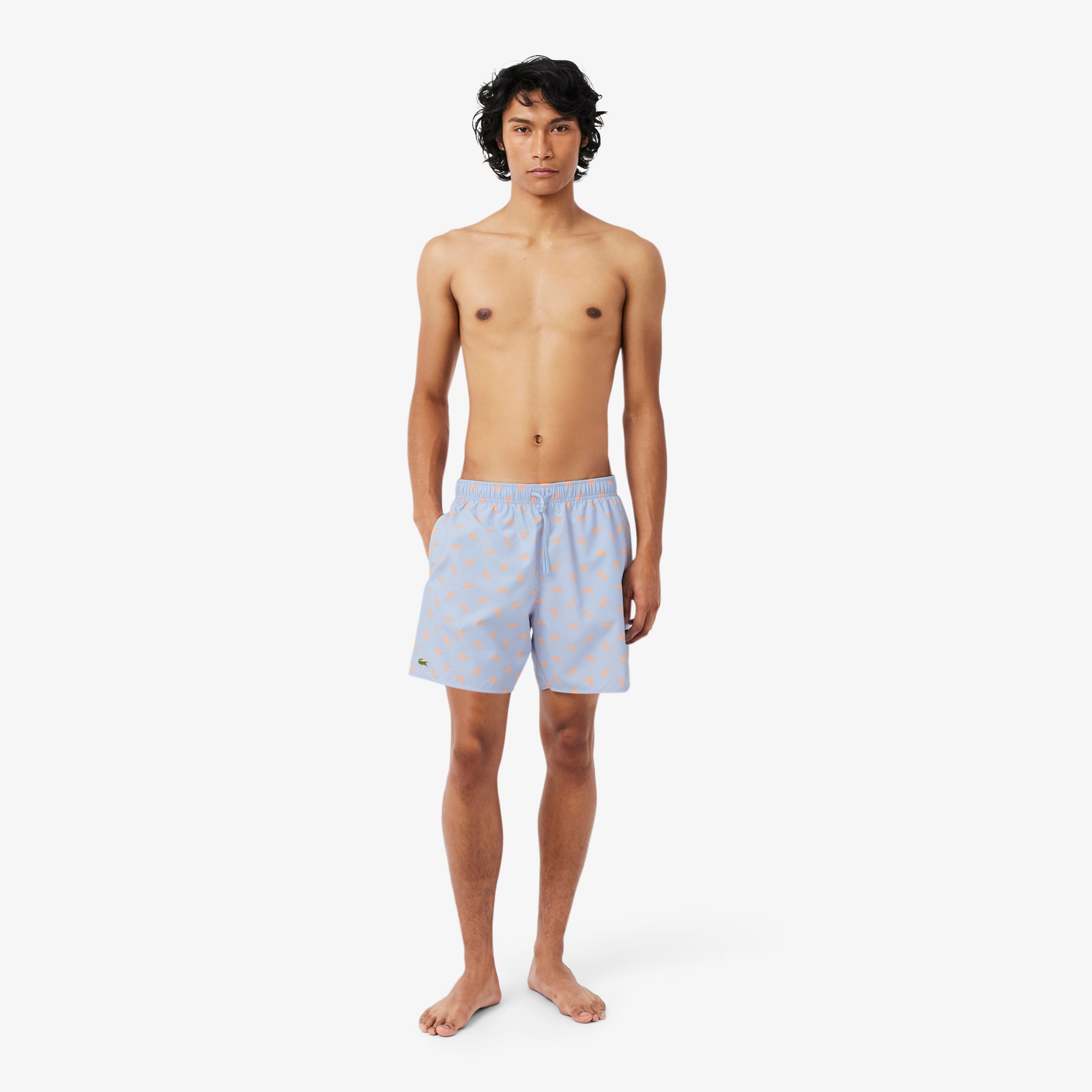 Εικόνα της Ανδρικό Mid Length Crocodile Print Μαγιό