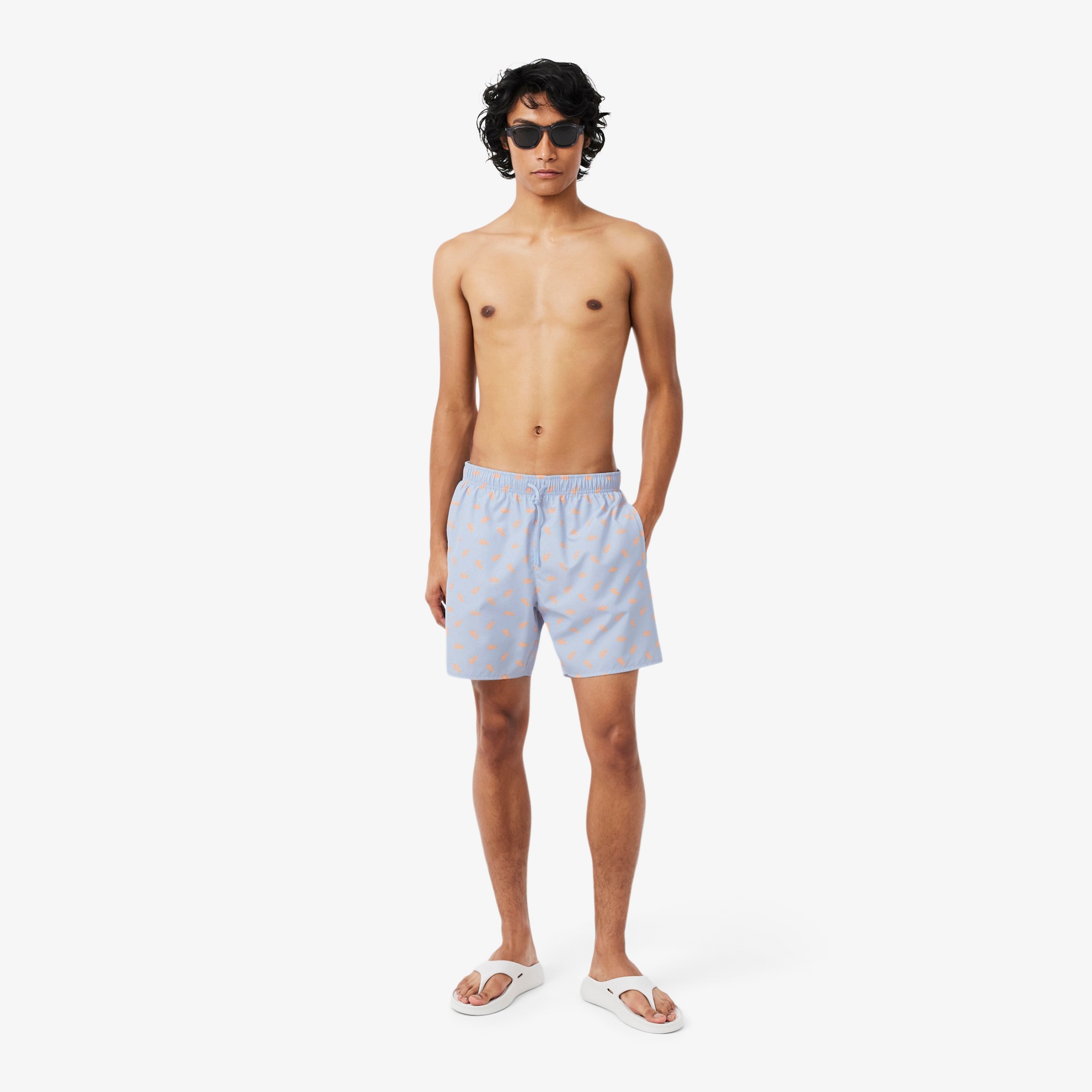 Εικόνα της Ανδρικό Mid Length Crocodile Print Μαγιό