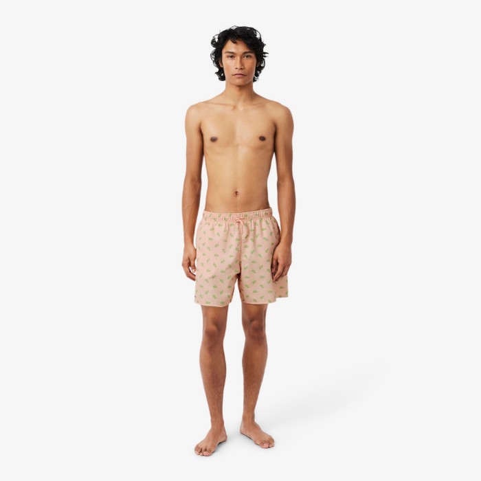 Εικόνα της Ανδρικό Mid Length Crocodile Print Μαγιό