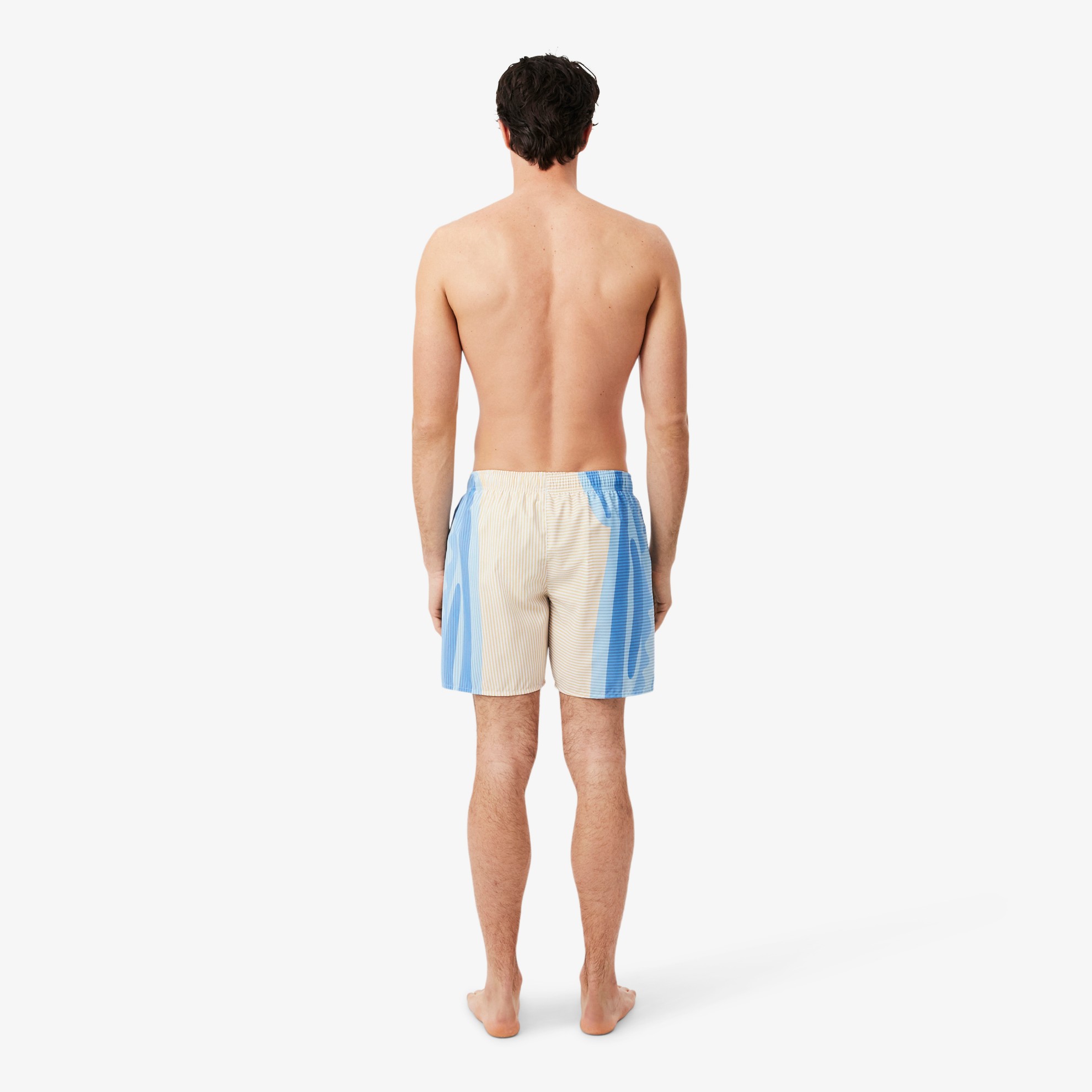 Εικόνα της Ανδρικό Mid Length Striped Swim Μαγιό
