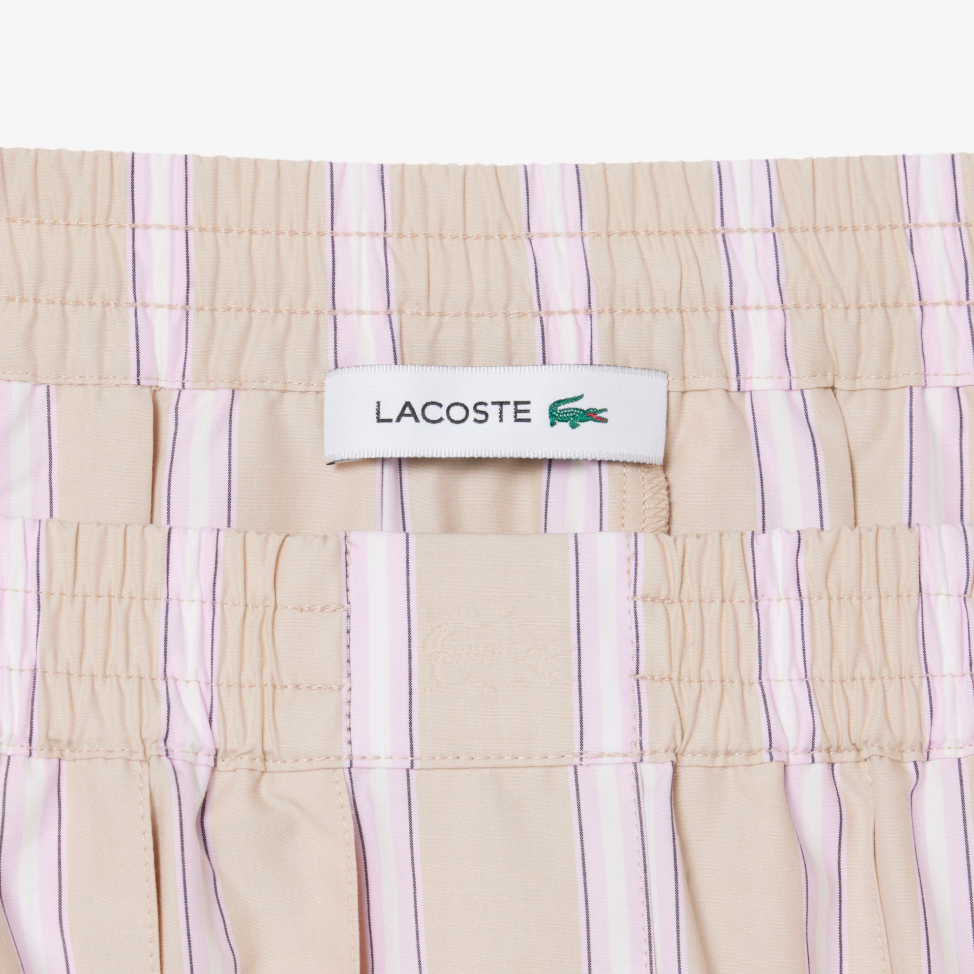Εικόνα της Γυναικεία Poplin Short Striped Πλισέ Φούστα 