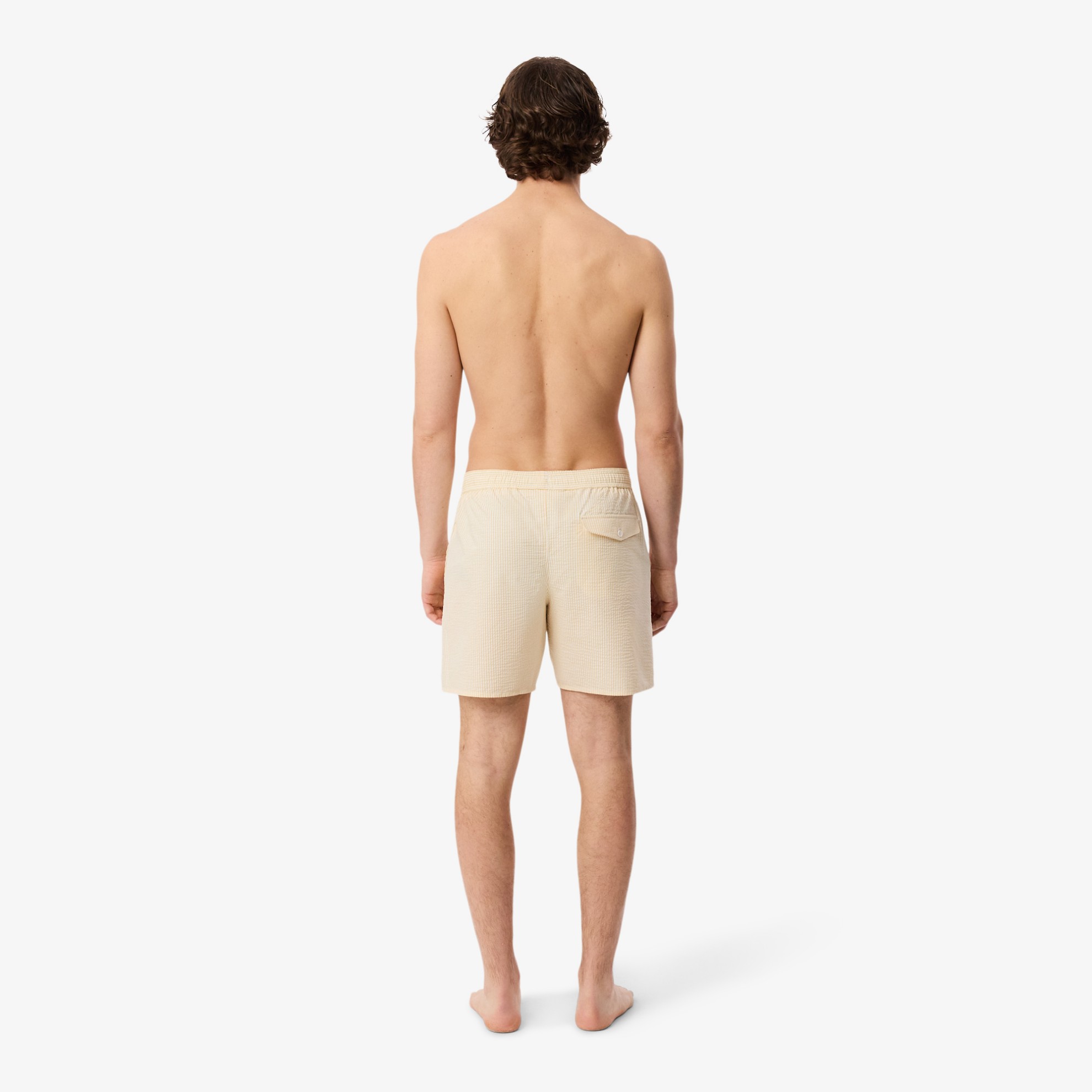 Εικόνα της Ανδρικό Mid Length Striped Textured Μαγιό