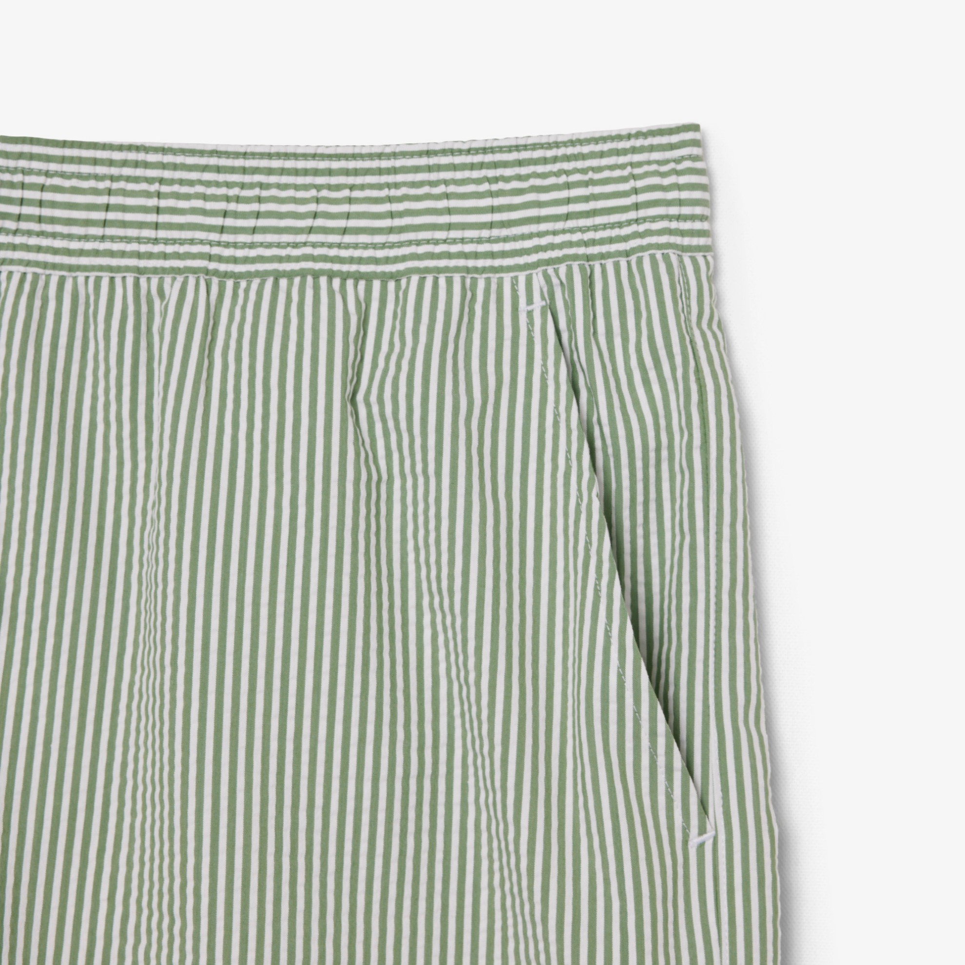 Εικόνα της Ανδρικό Mid Length Striped Textured Μαγιό